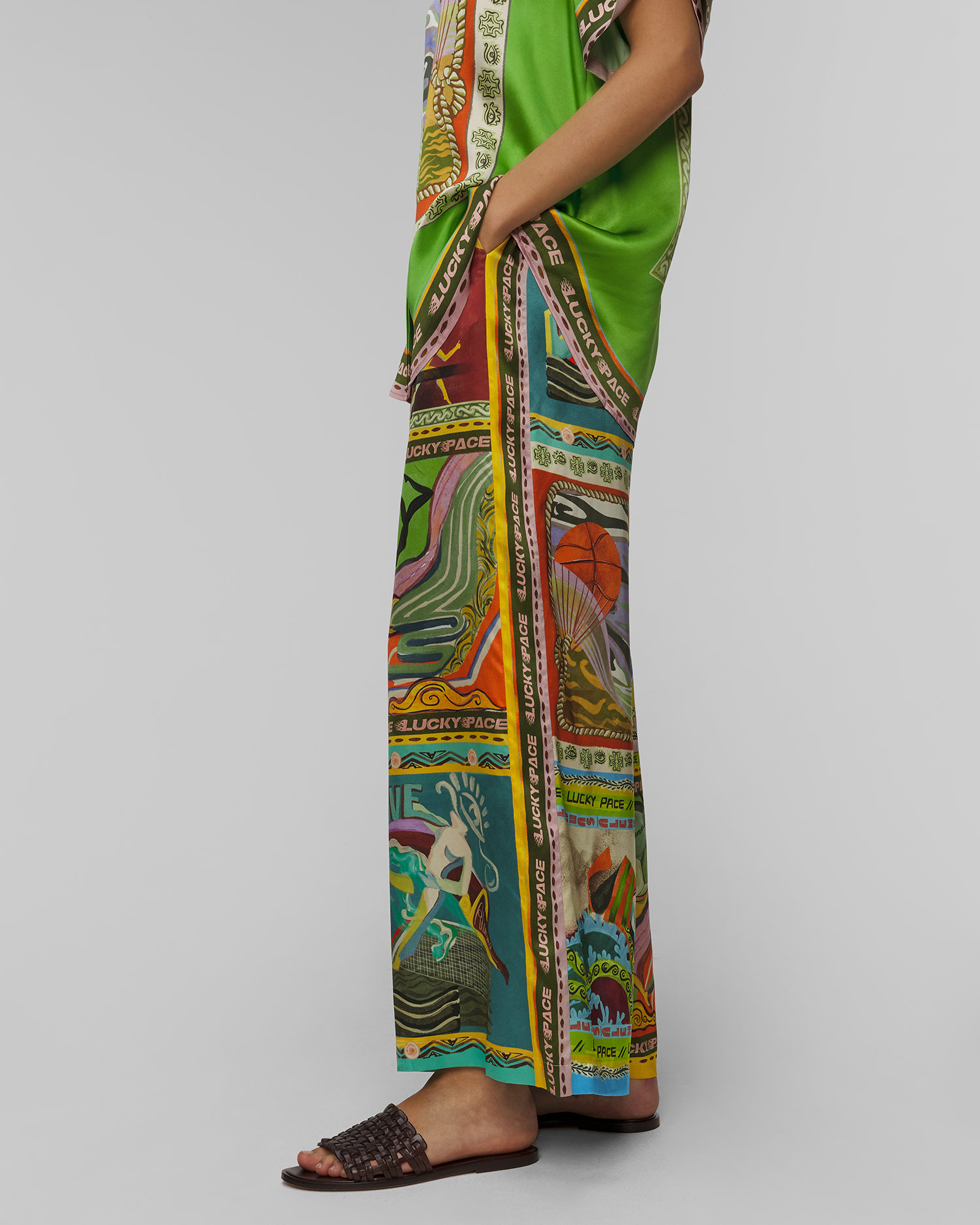 Dámske hodvábne nohavice Alemais Lucky Pace