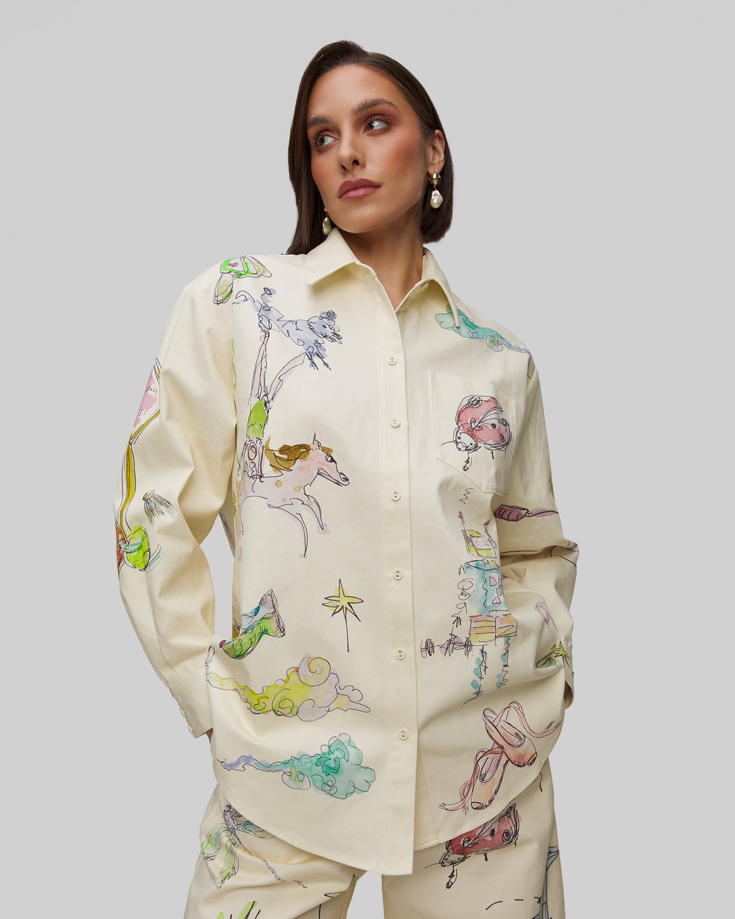 Cămașă pentru femei din colecția limitată Alemais Court Overshirt