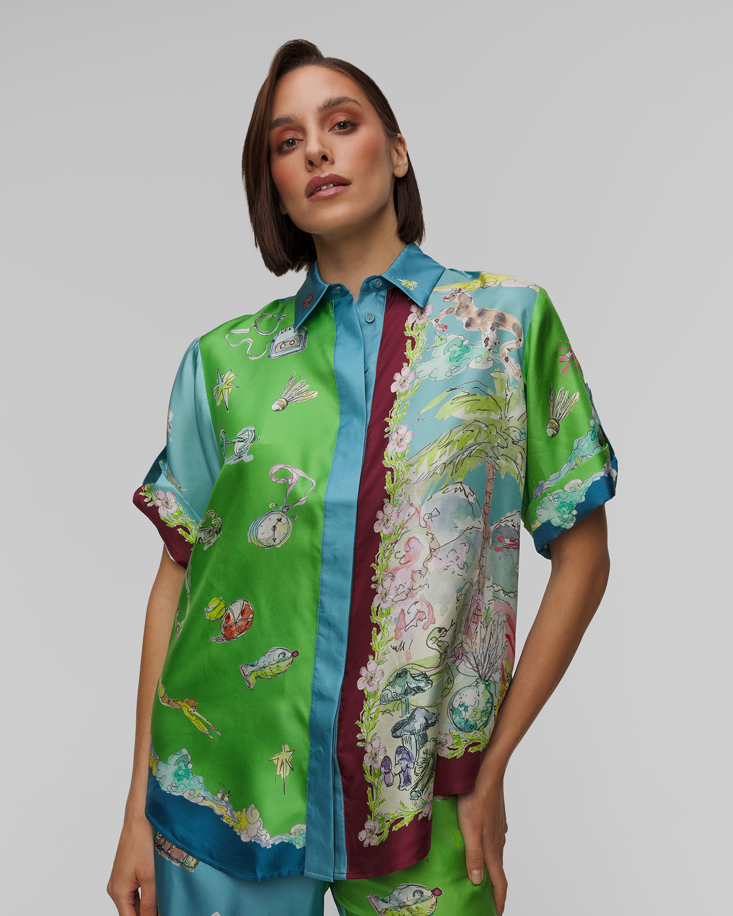 Hodvábna košeľa z limitovanej kolekcie Alemais Daria