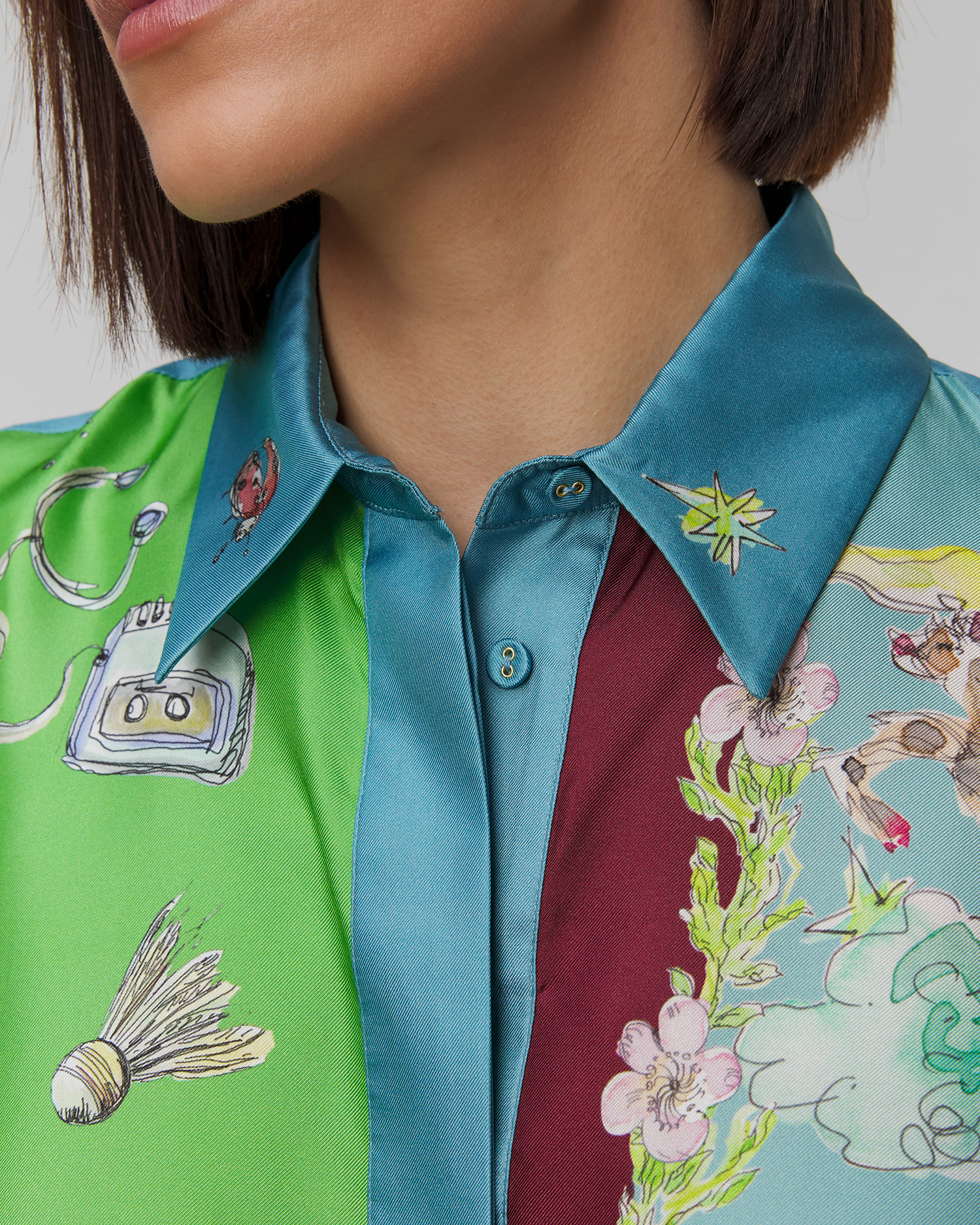 Hodvábna košeľa z limitovanej kolekcie Alemais Daria