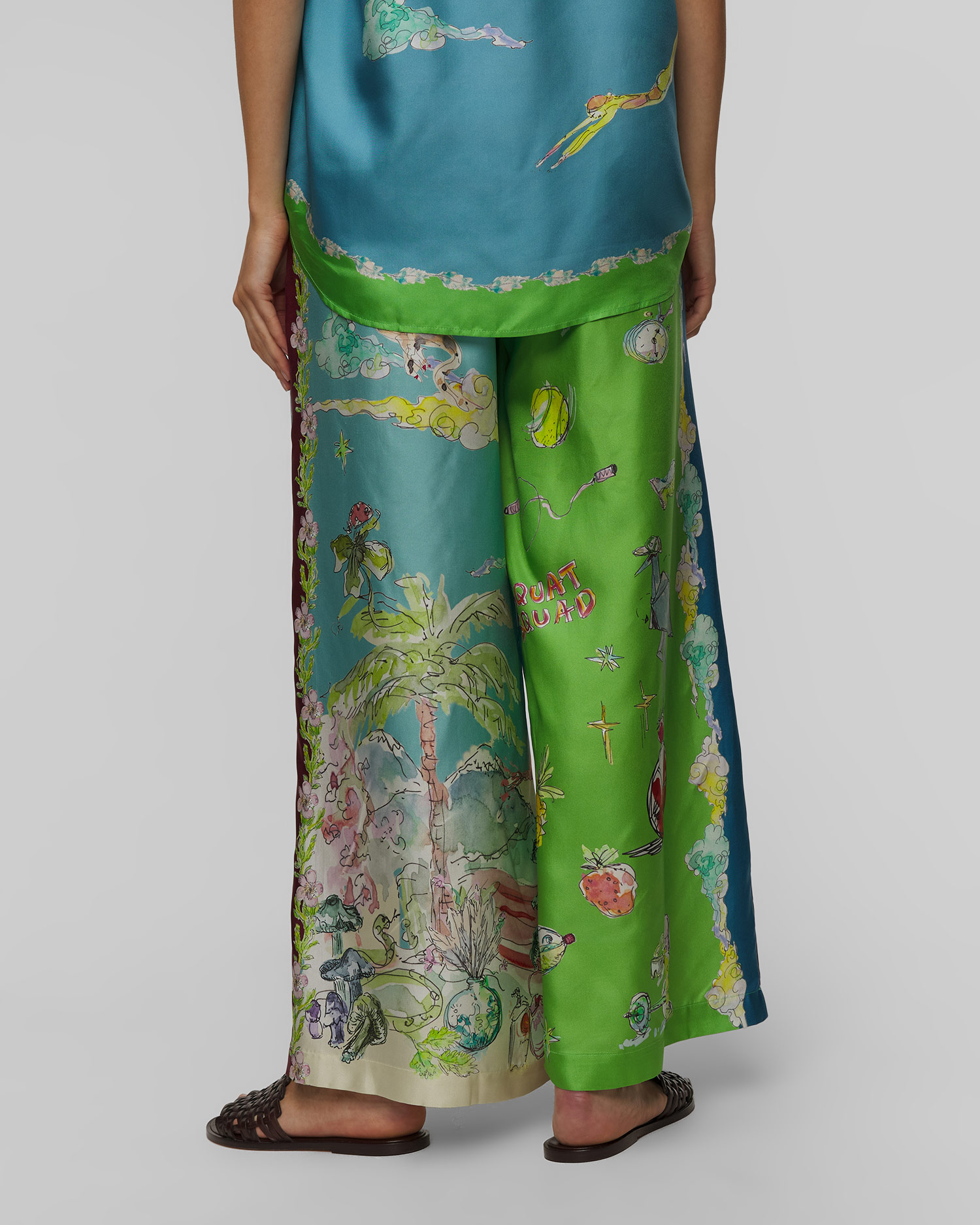 Hodvábne nohavice z limitovanej dámskej kolekcie Alemais Daria