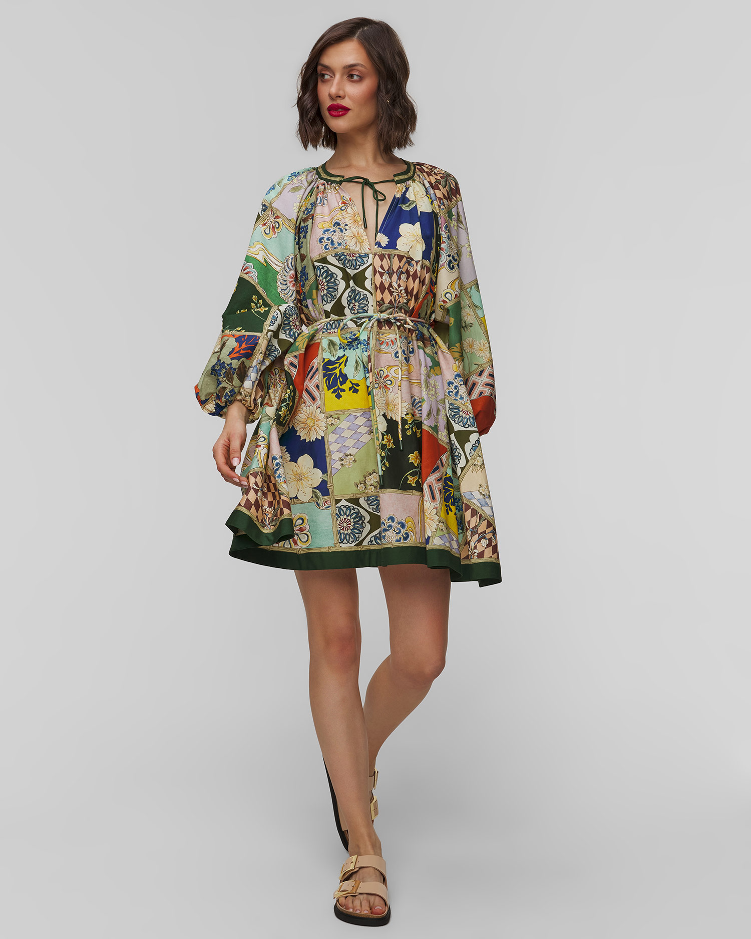 Sukienka z jedwabiem damska Alemais Bianca