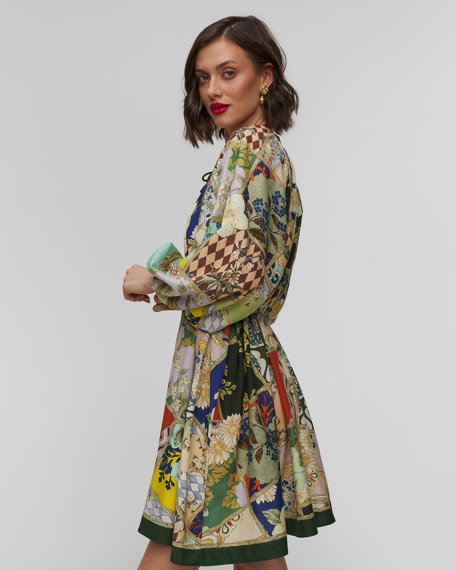 Sukienka z jedwabiem damska Alemais Bianca