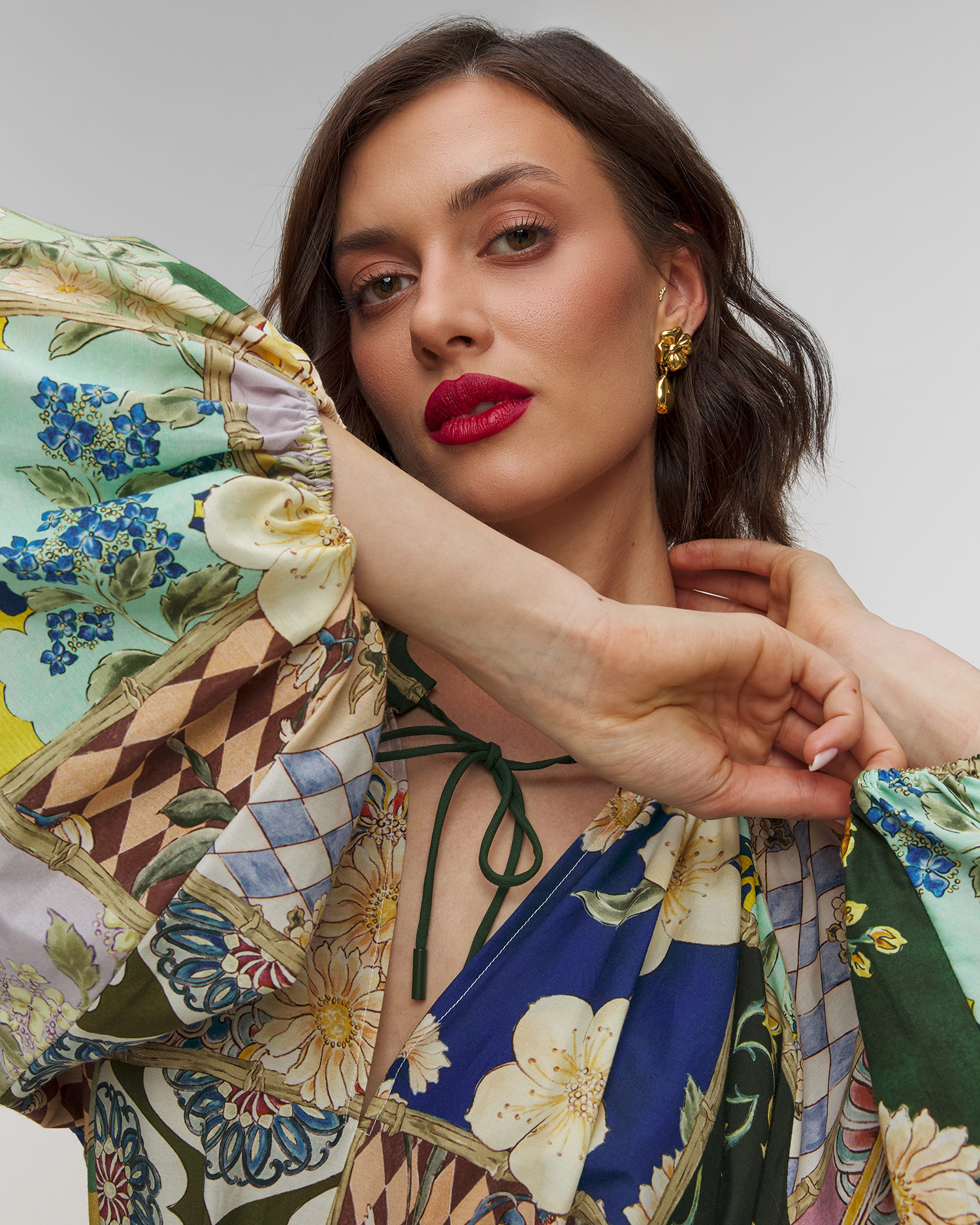 Dámske hodvábne šaty Alemais Bianca