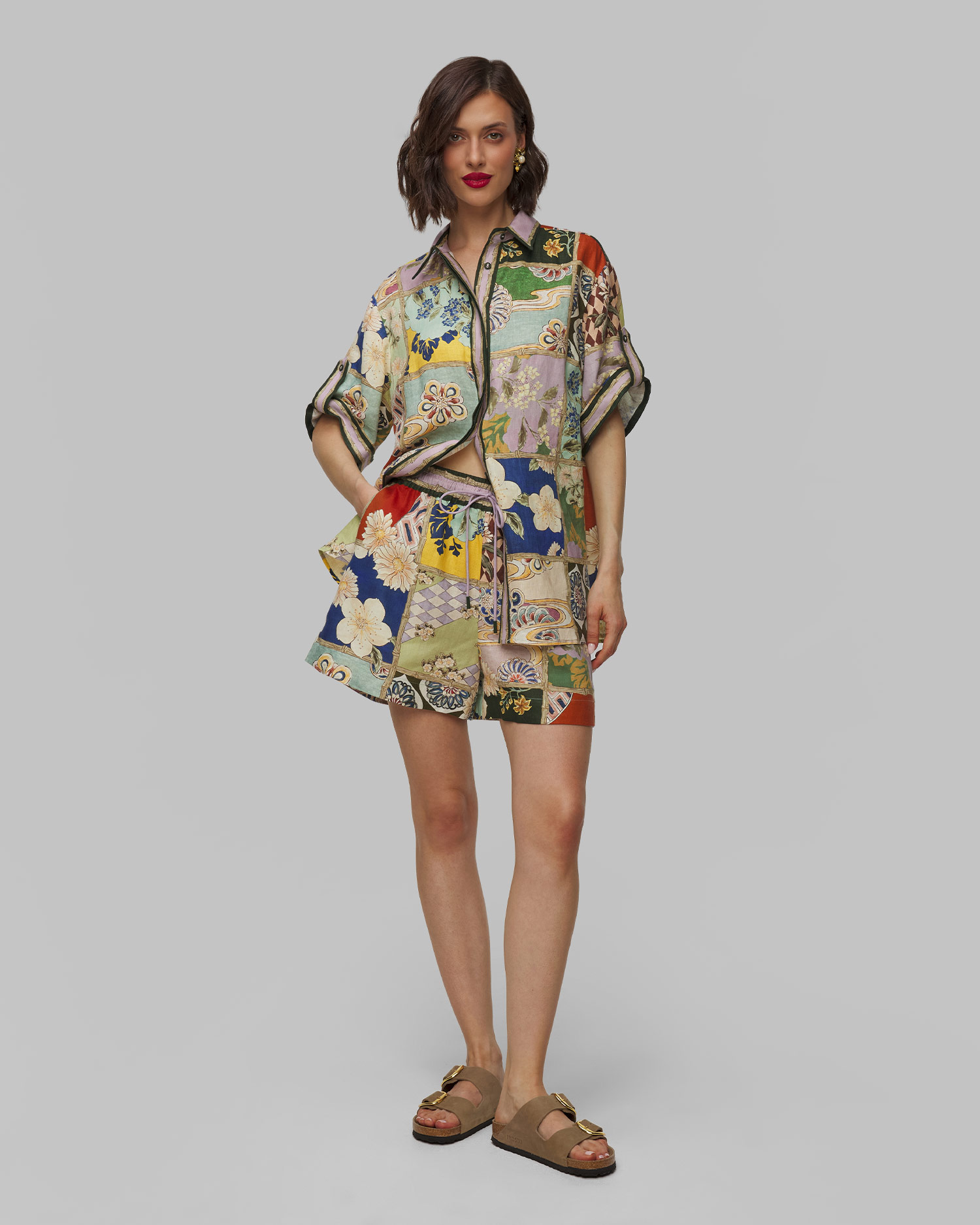 Short en lin pour femmes Alemais Bianca