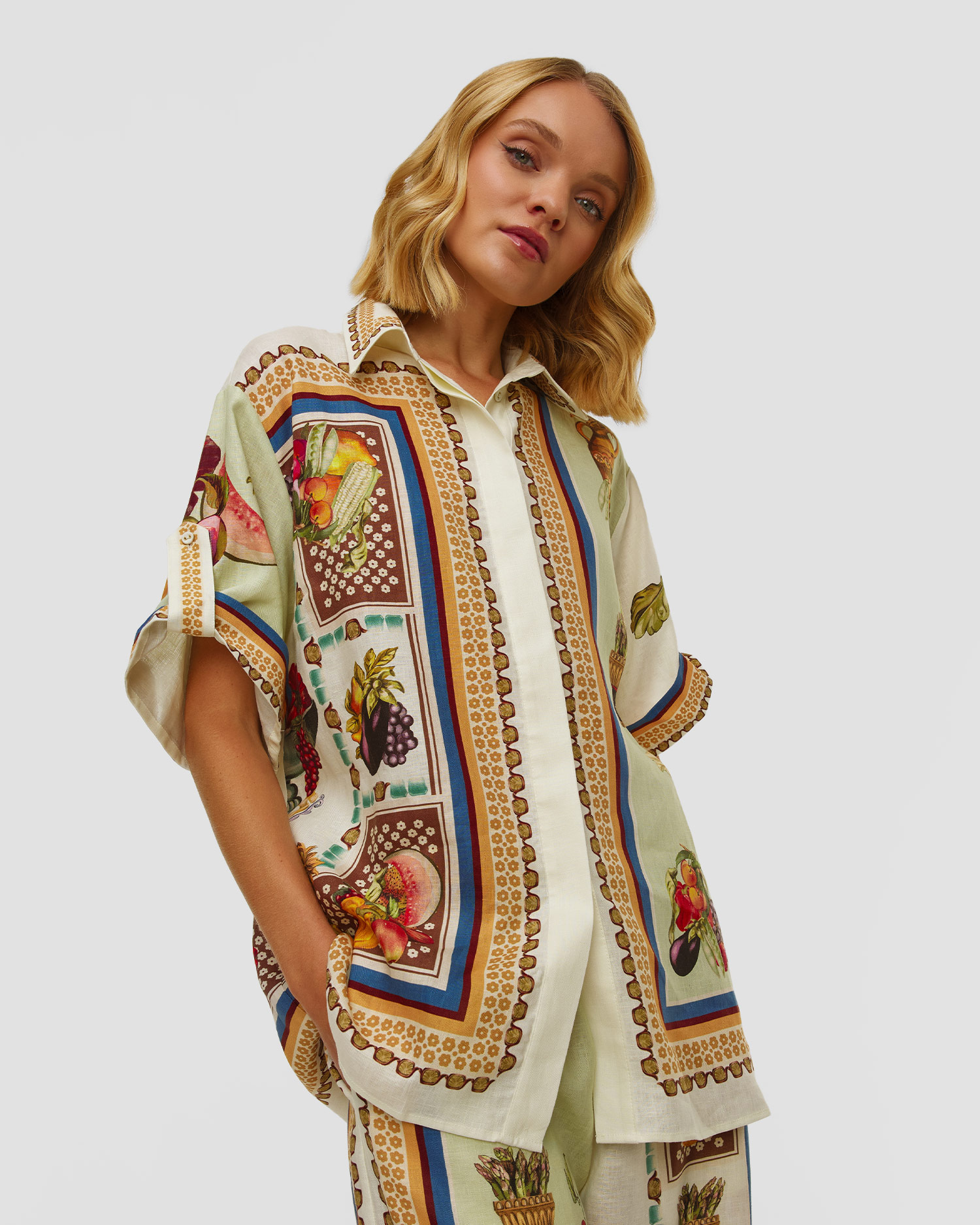 Cămașă din in pentru femei Alemais Mercado