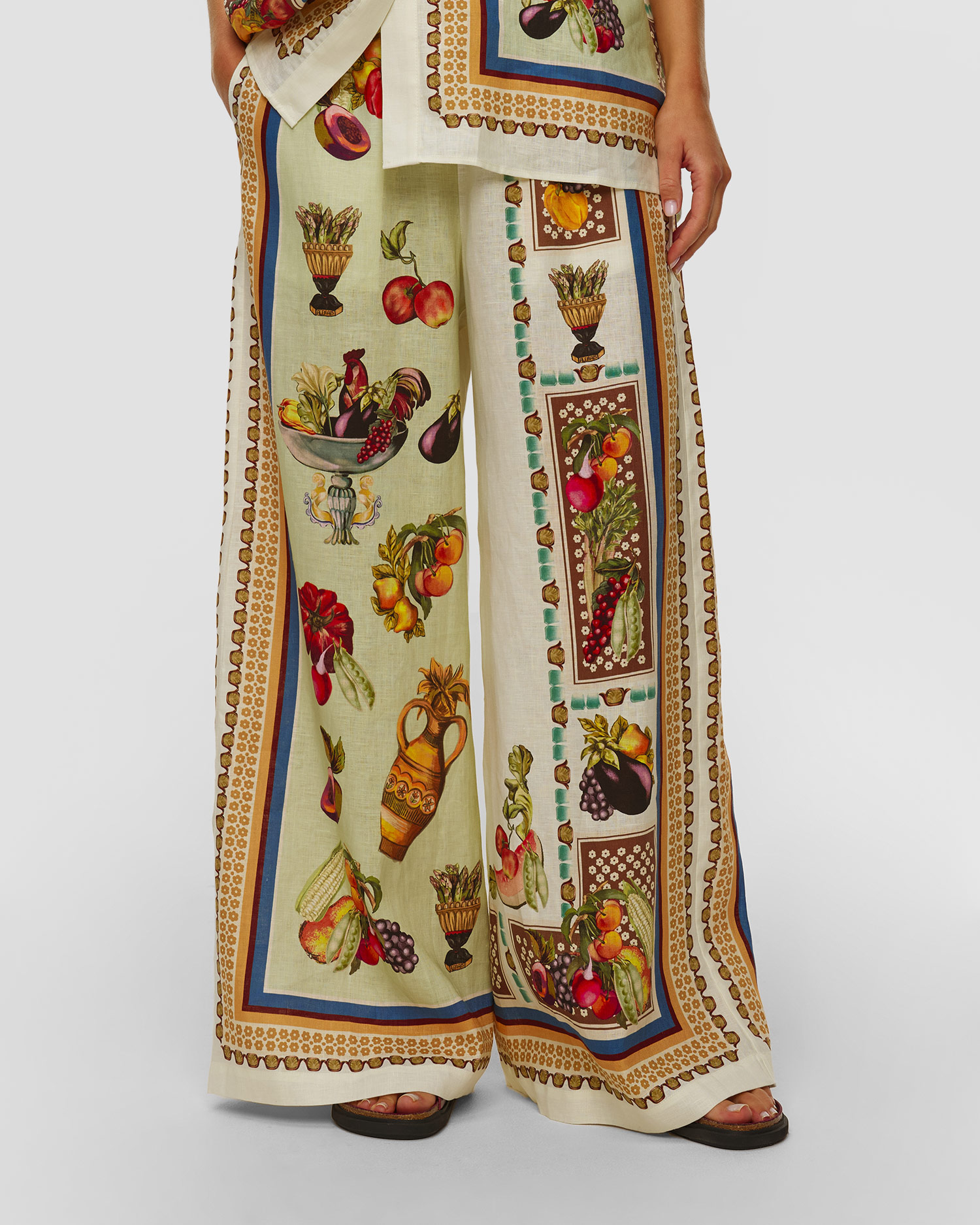 Pantaloni din in pentru femei Alemais Mercado