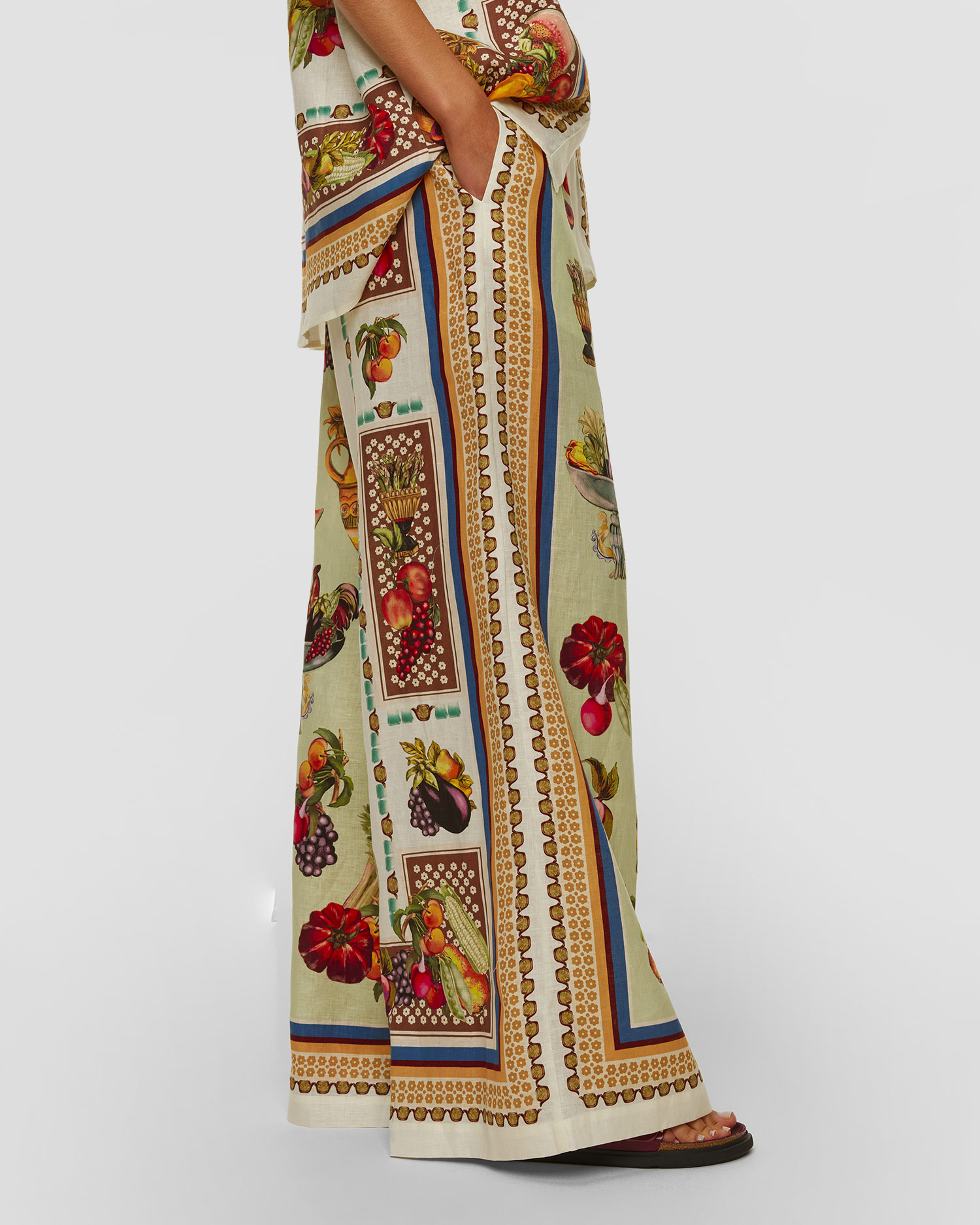 Pantaloni din in pentru femei Alemais Mercado