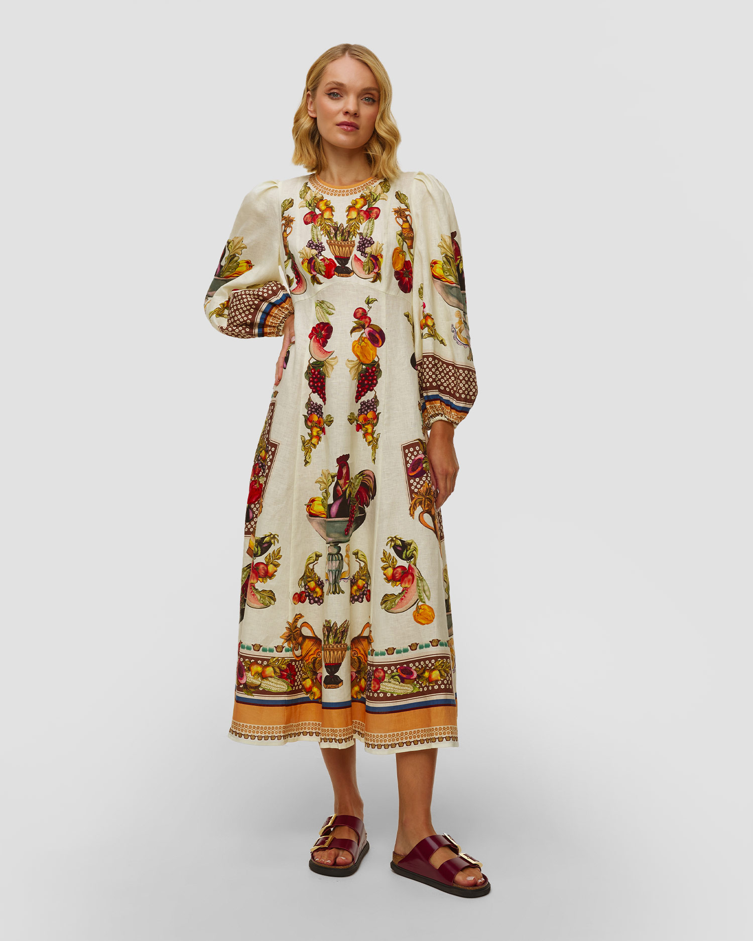 Rochie de in florală Alemais Mercado Midi