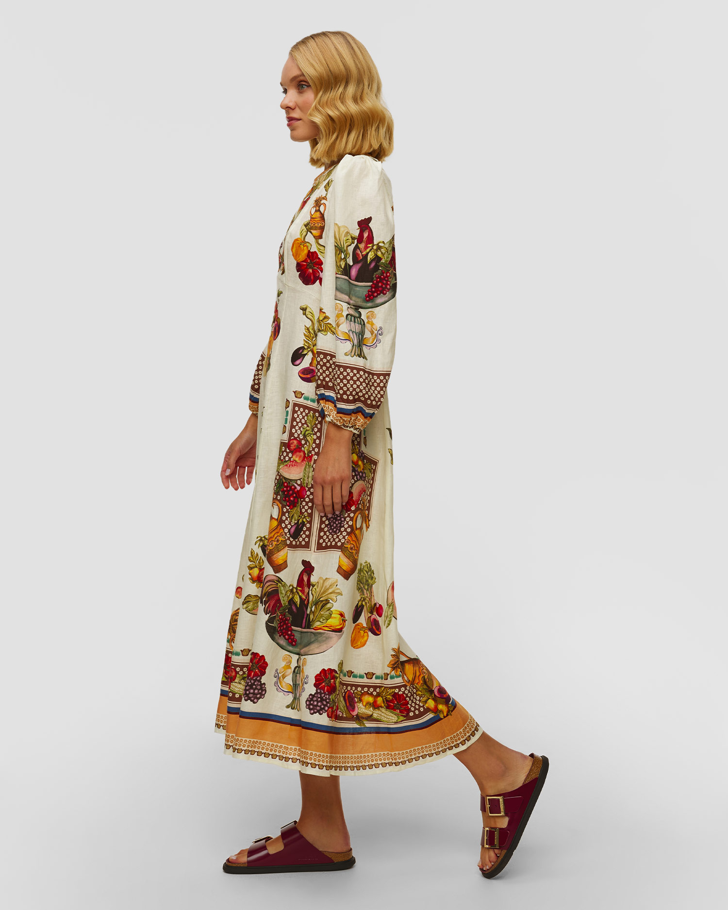 Rochie de in florală Alemais Mercado Midi