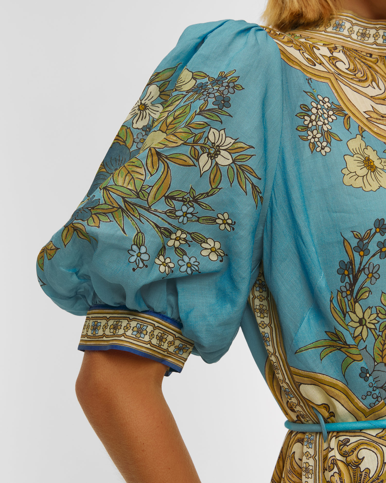 Rochie din ramie Alemais Cassie Tiered Midi