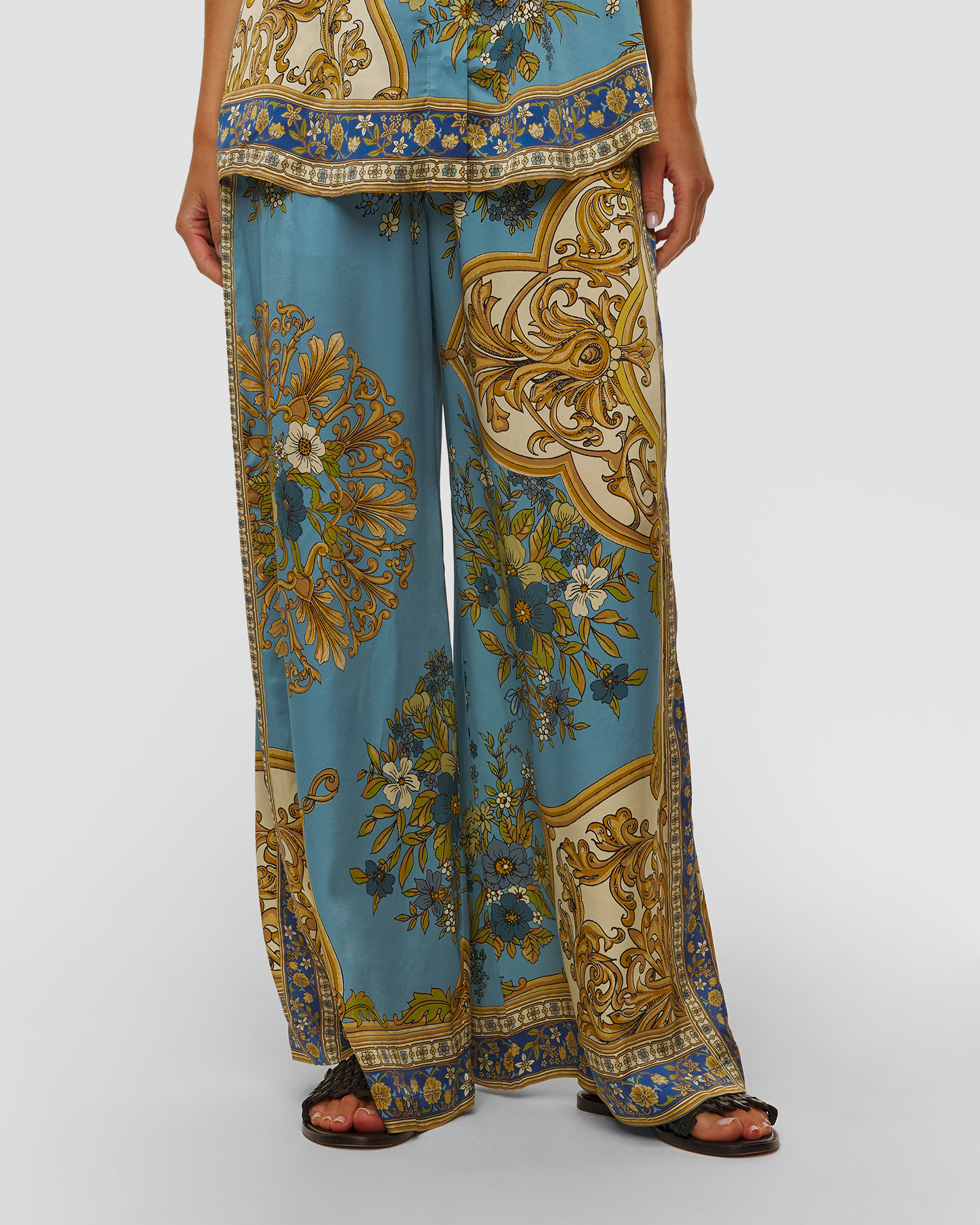 Pantaloni din mătase pentru femei Alemais Cassie Silk