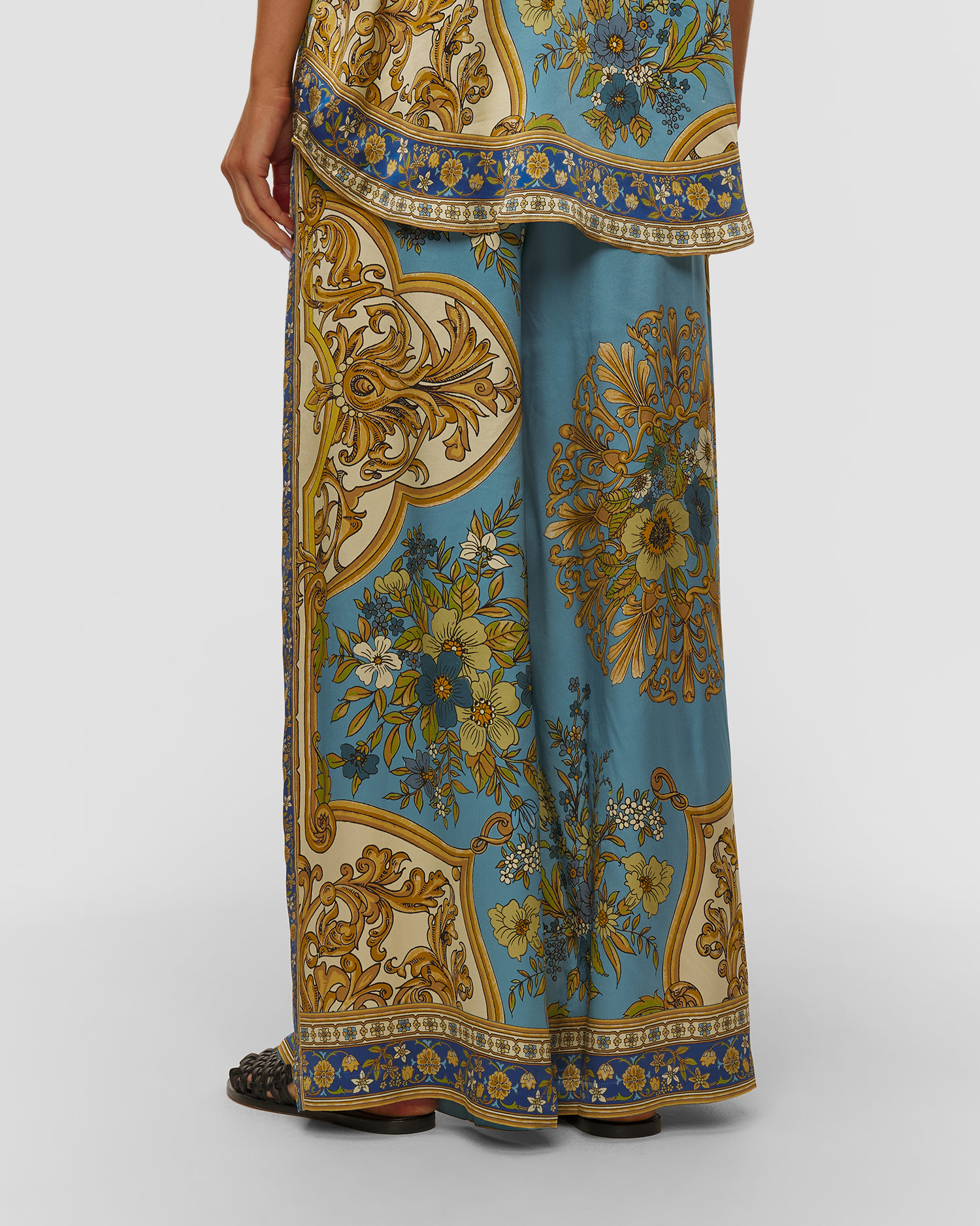 Pantaloni din mătase pentru femei Alemais Cassie Silk