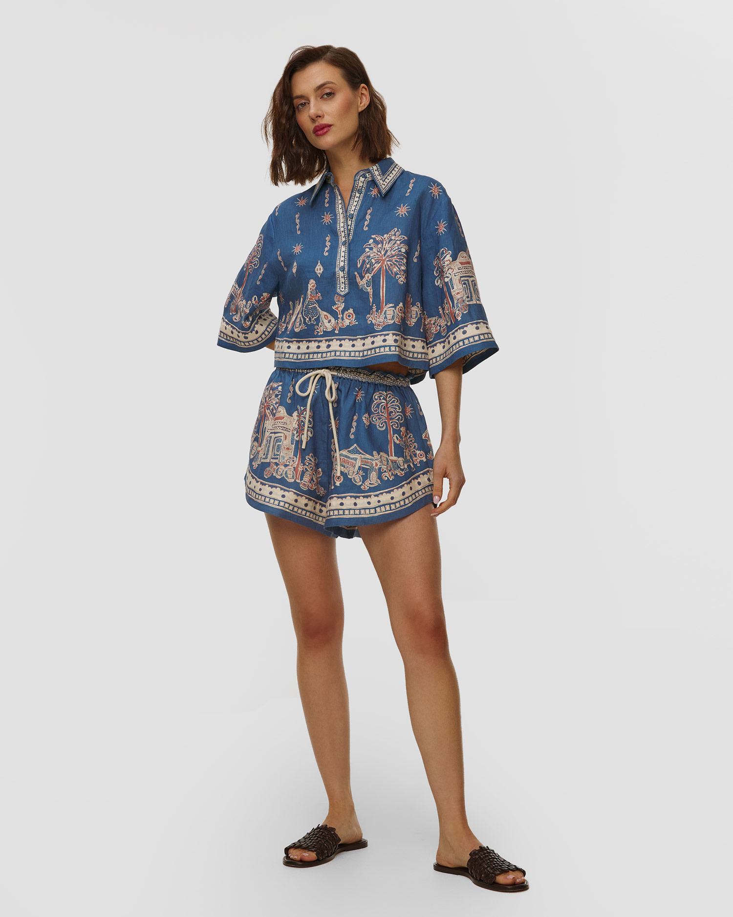 Short en lin pour femmes Alemais Acacia