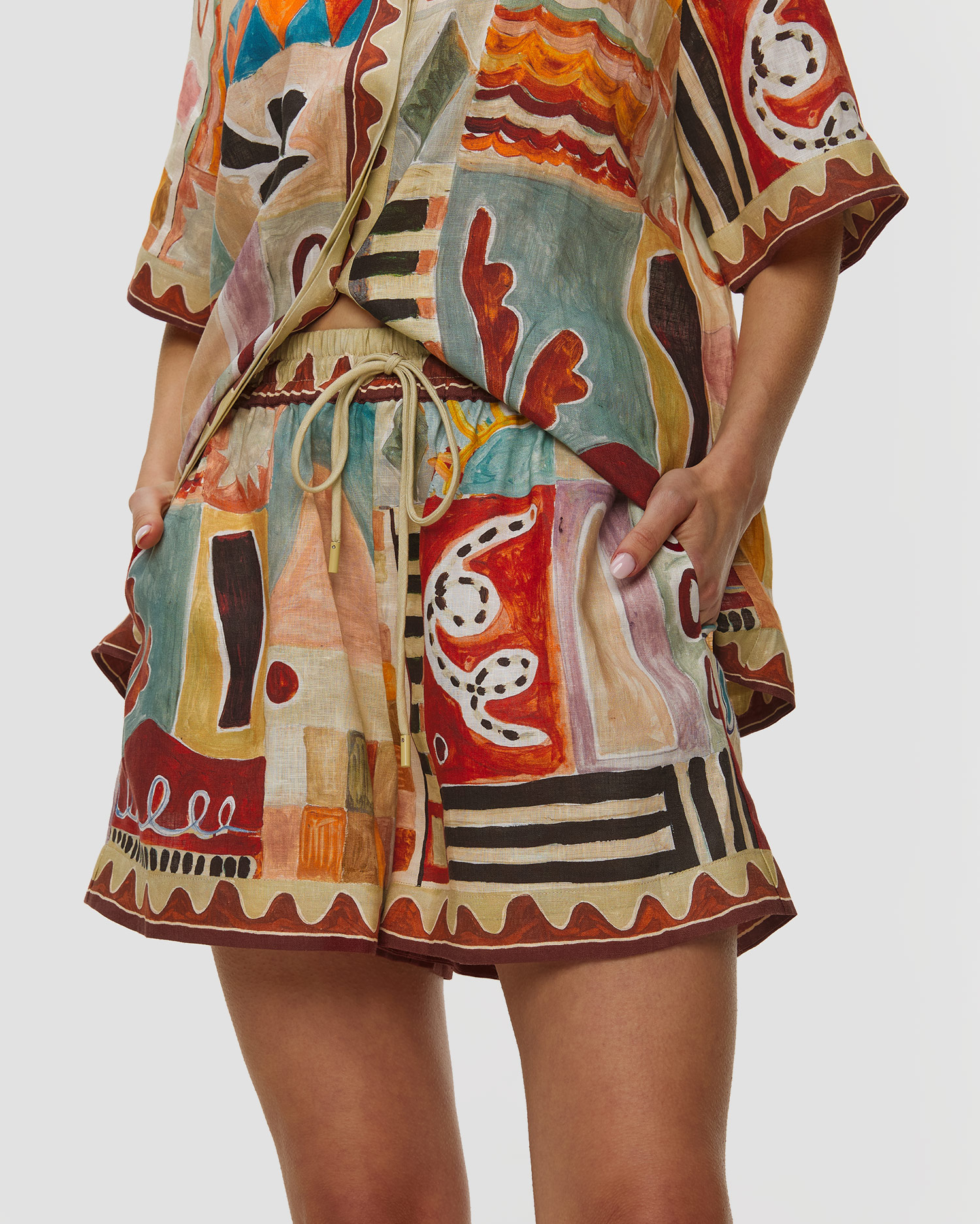 Short en lin pour femmes Alemais Michelle