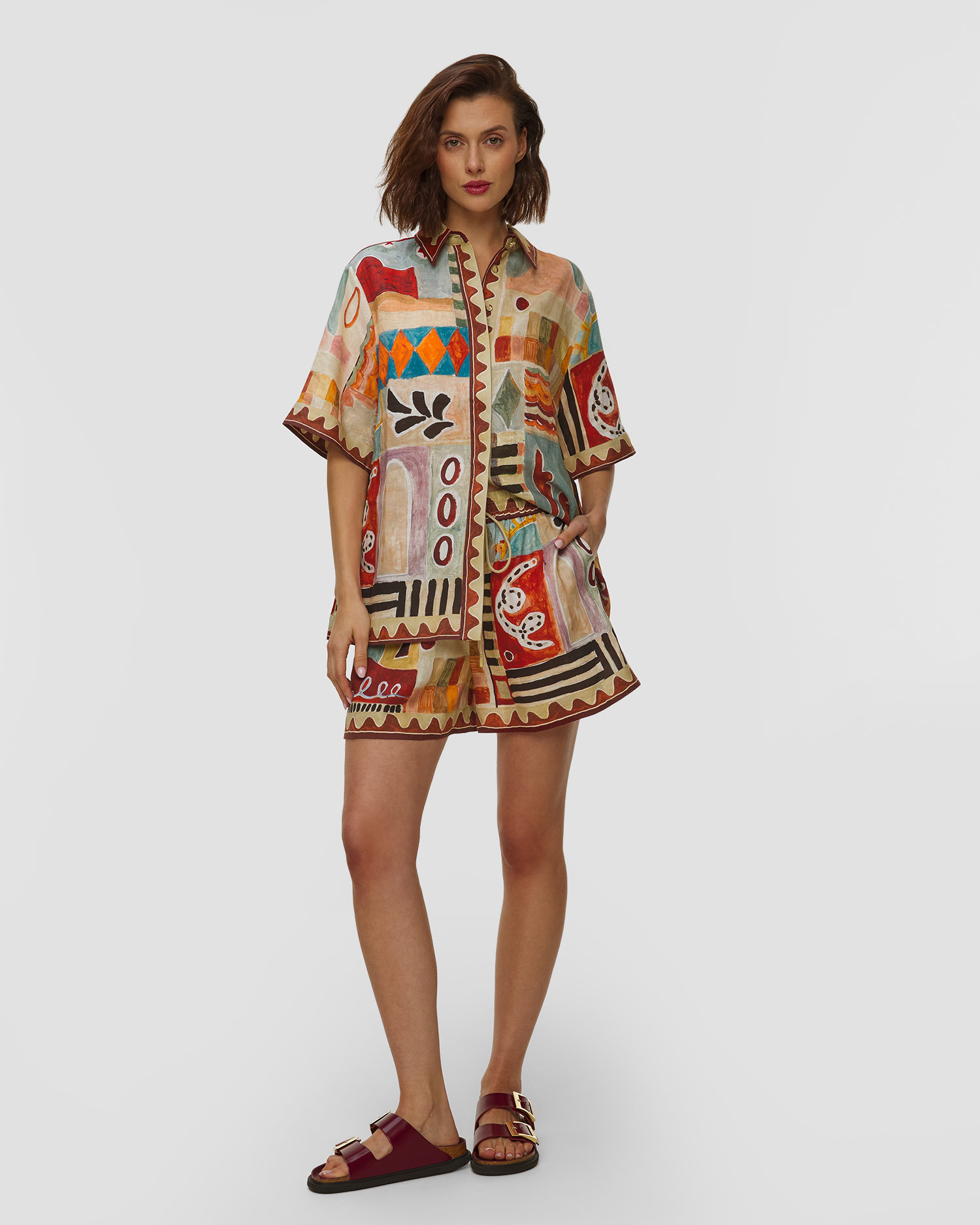 Short en lin pour femmes Alemais Michelle