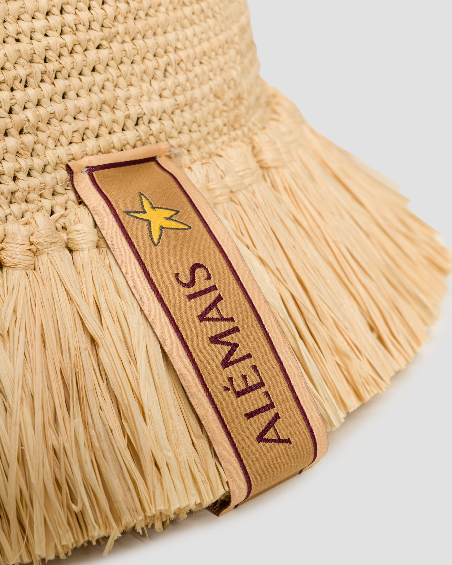 Women's hat Alemais Michelle Raffia Fringed Bucket Hat