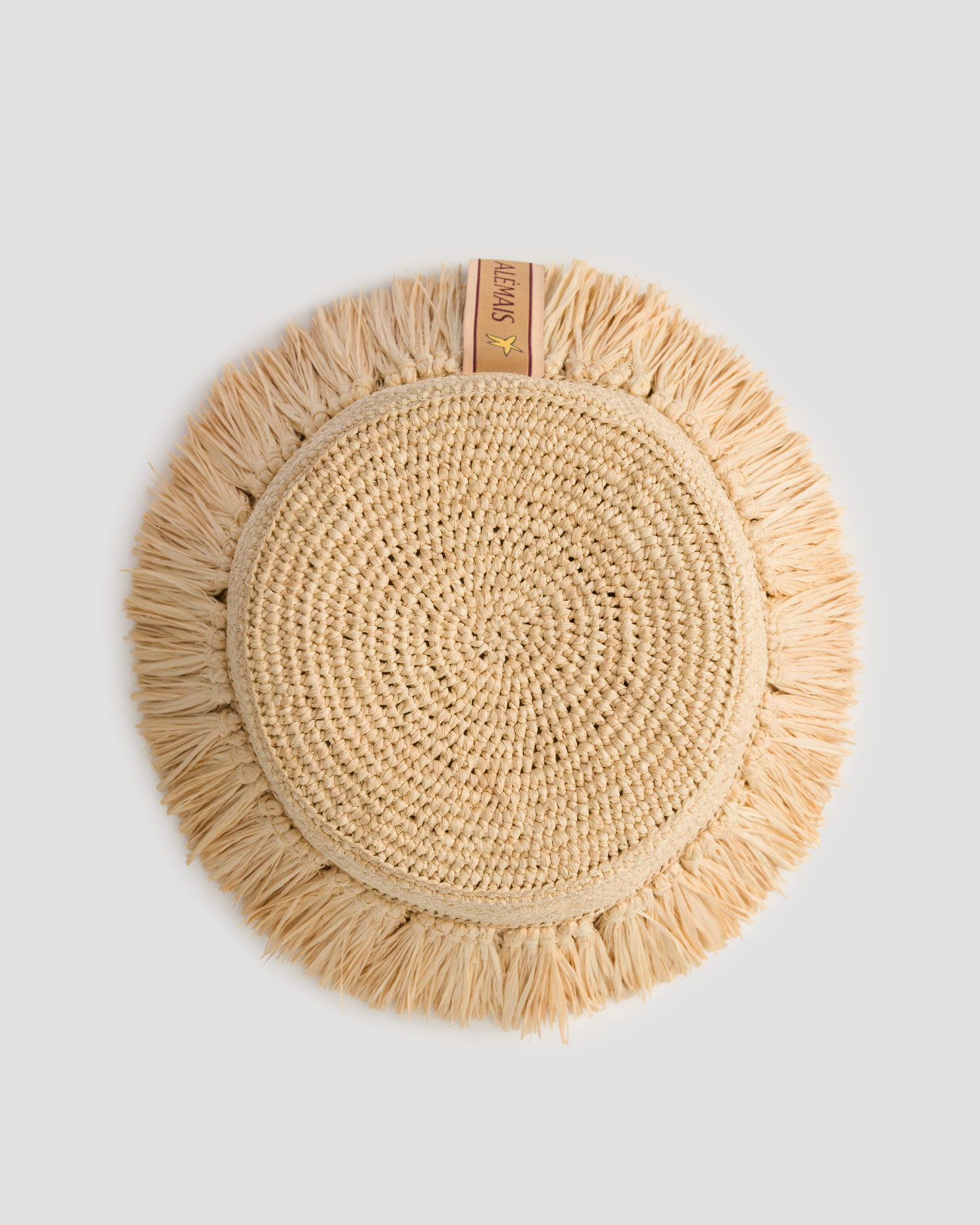 Women's hat Alemais Michelle Raffia Fringed Bucket Hat