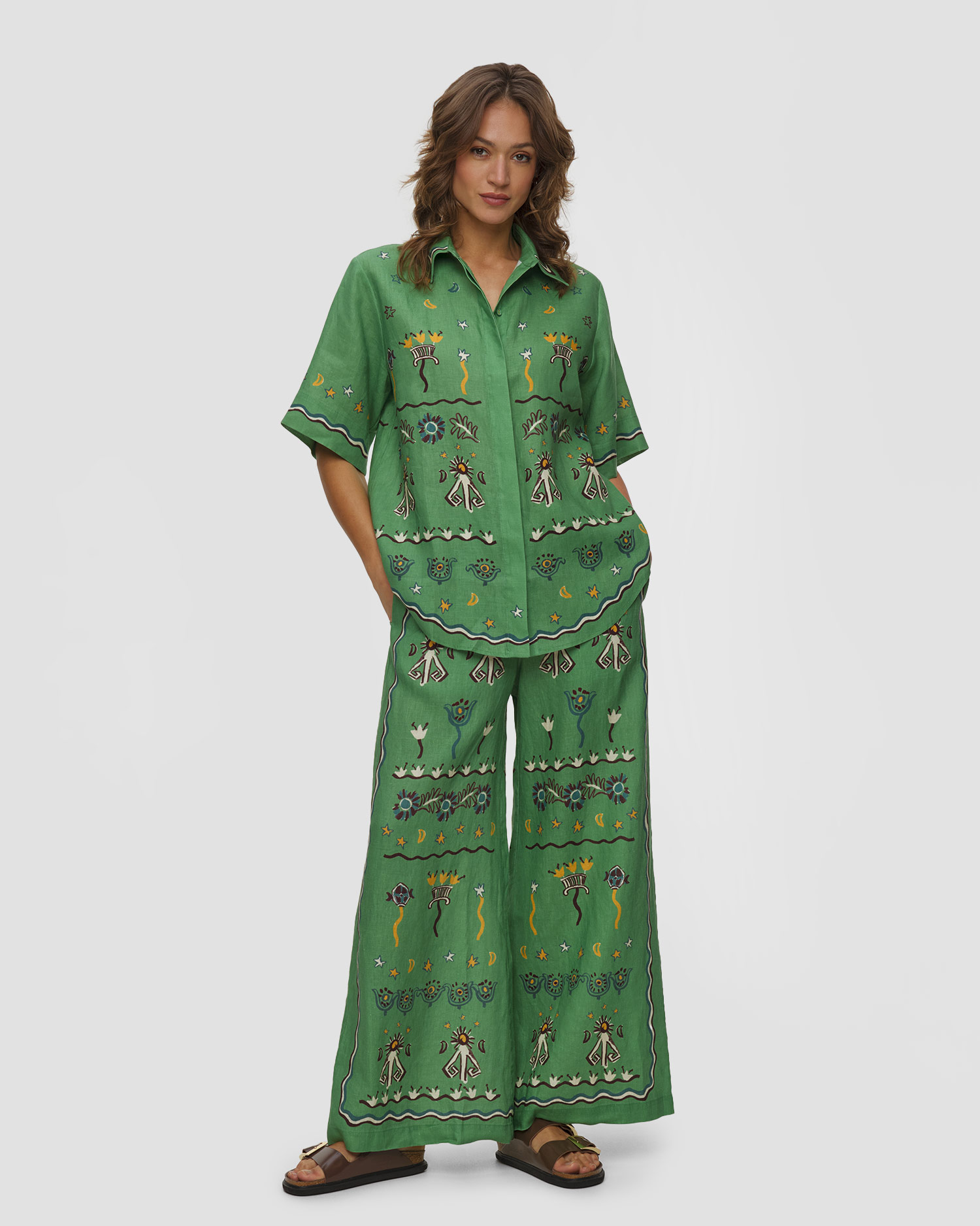 Camicia in lino da donna Alemais Sun Dancer