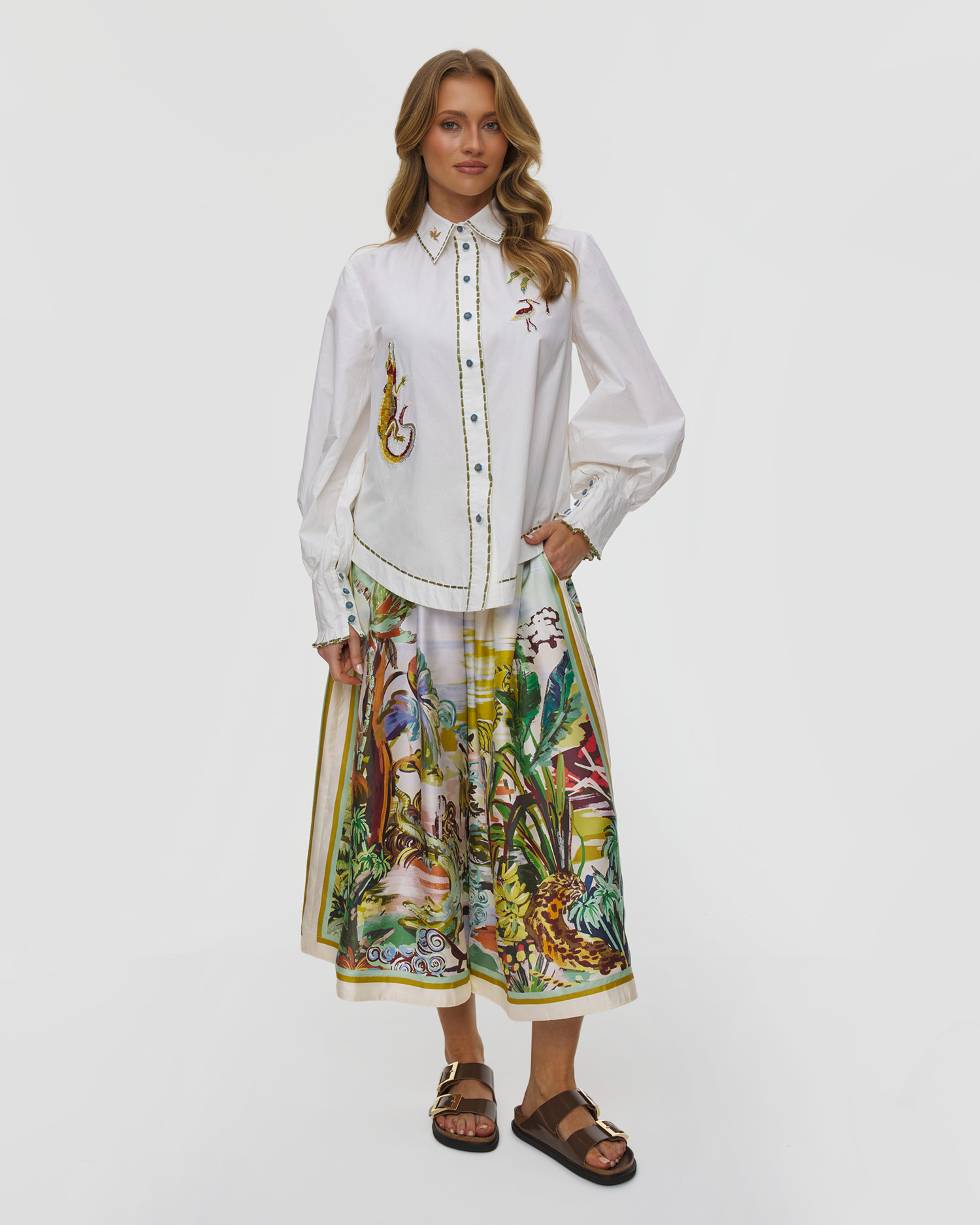 Camicia da donna Alemais Camelia Embellished Shirt