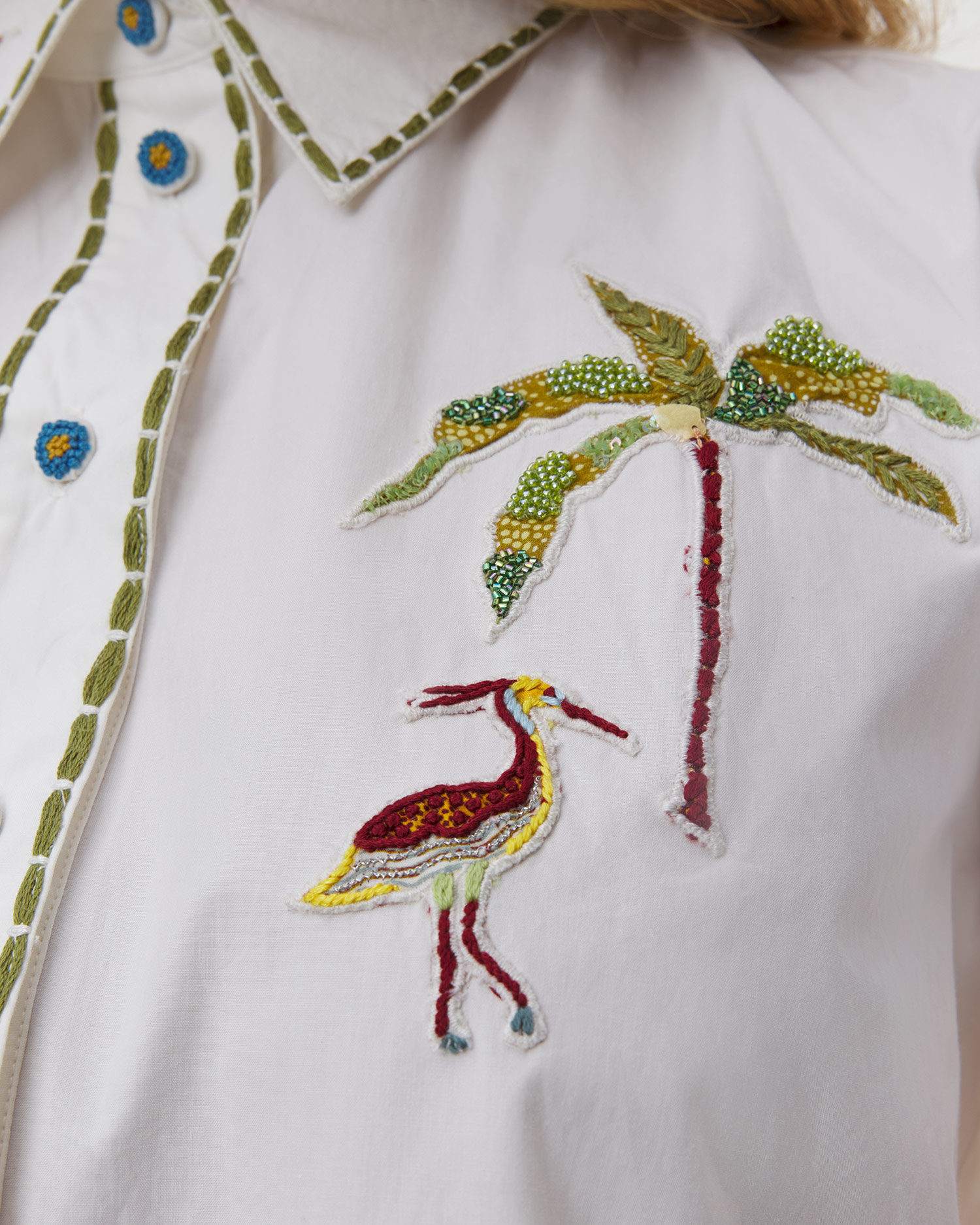 Camicia da donna Alemais Camelia Embellished Shirt