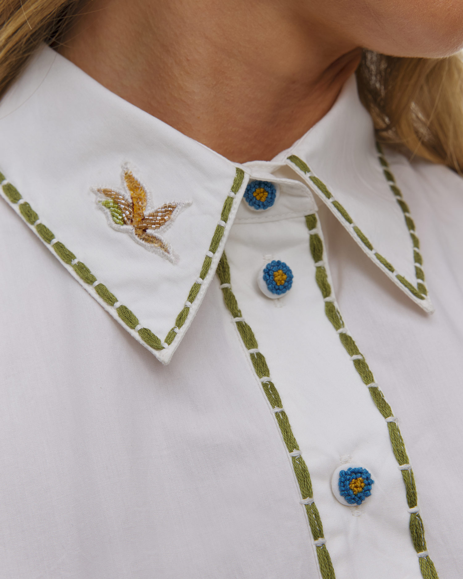 Camicia da donna Alemais Camelia Embellished Shirt