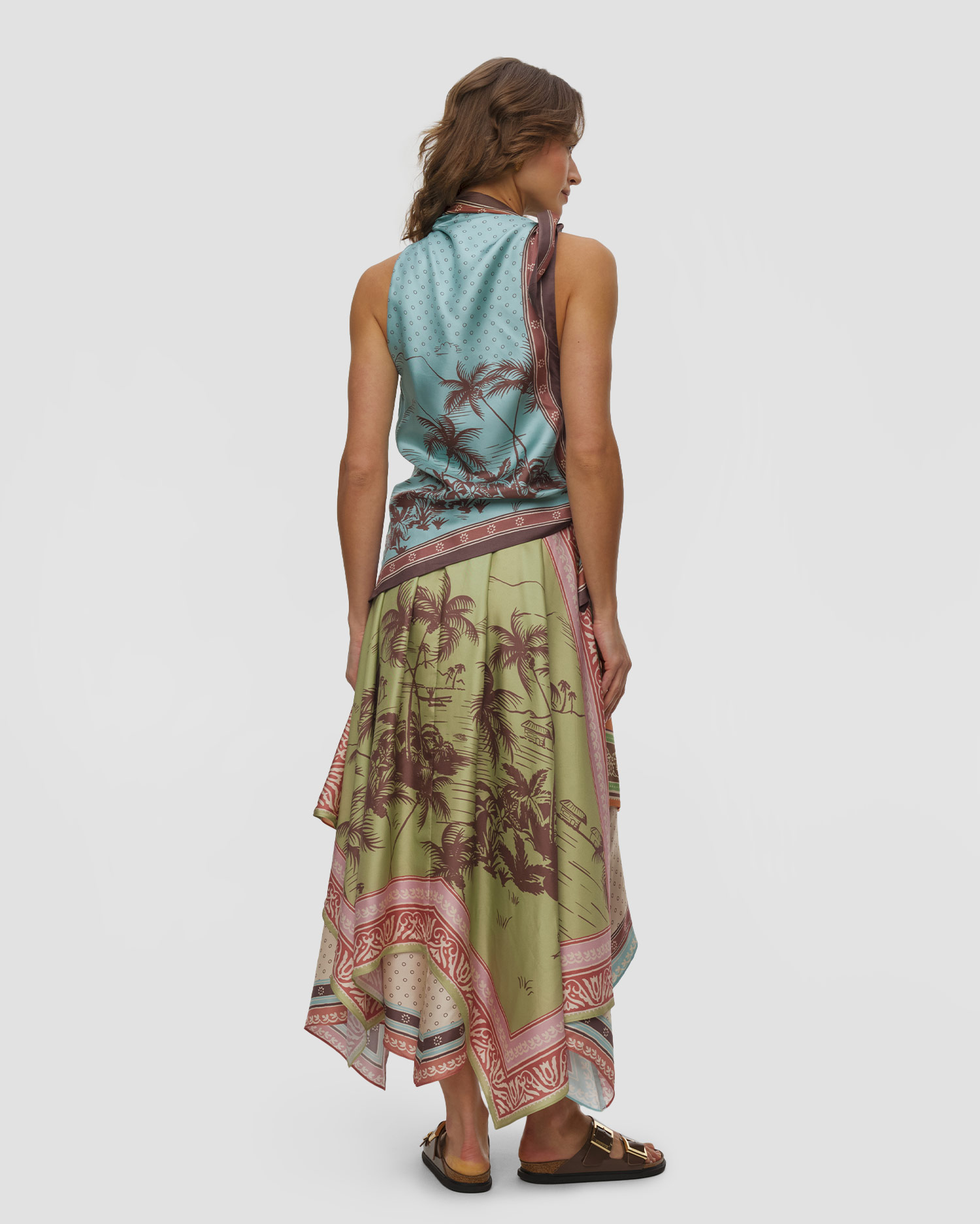 Abito da donna Alemais Alberta Scarf Midi Dress