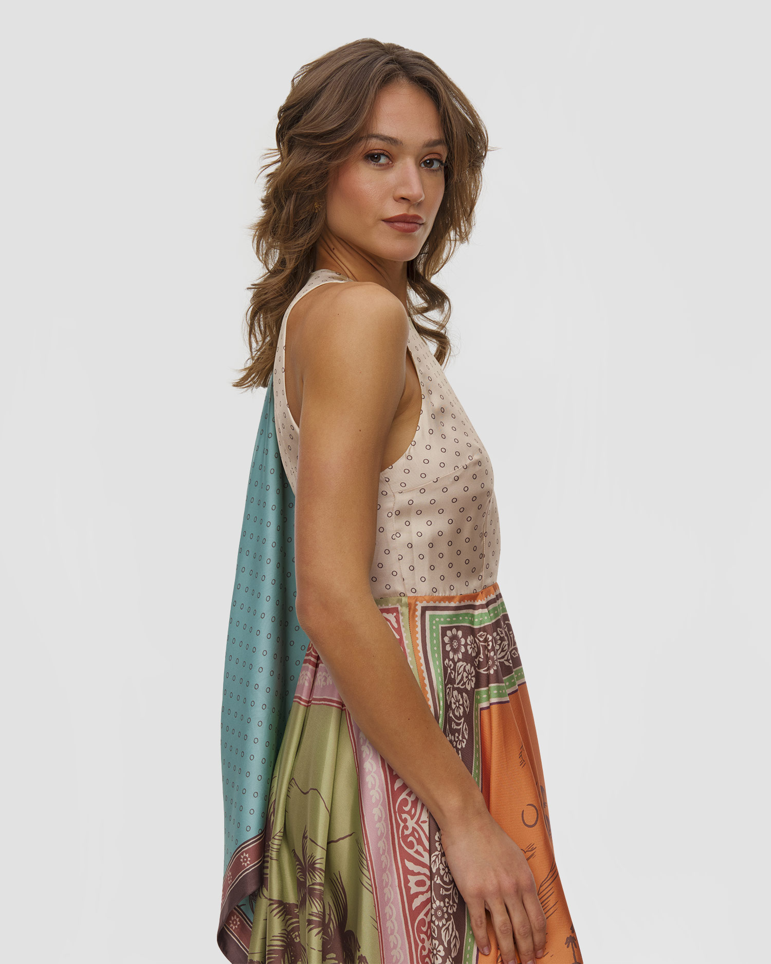 Abito da donna Alemais Alberta Scarf Midi Dress