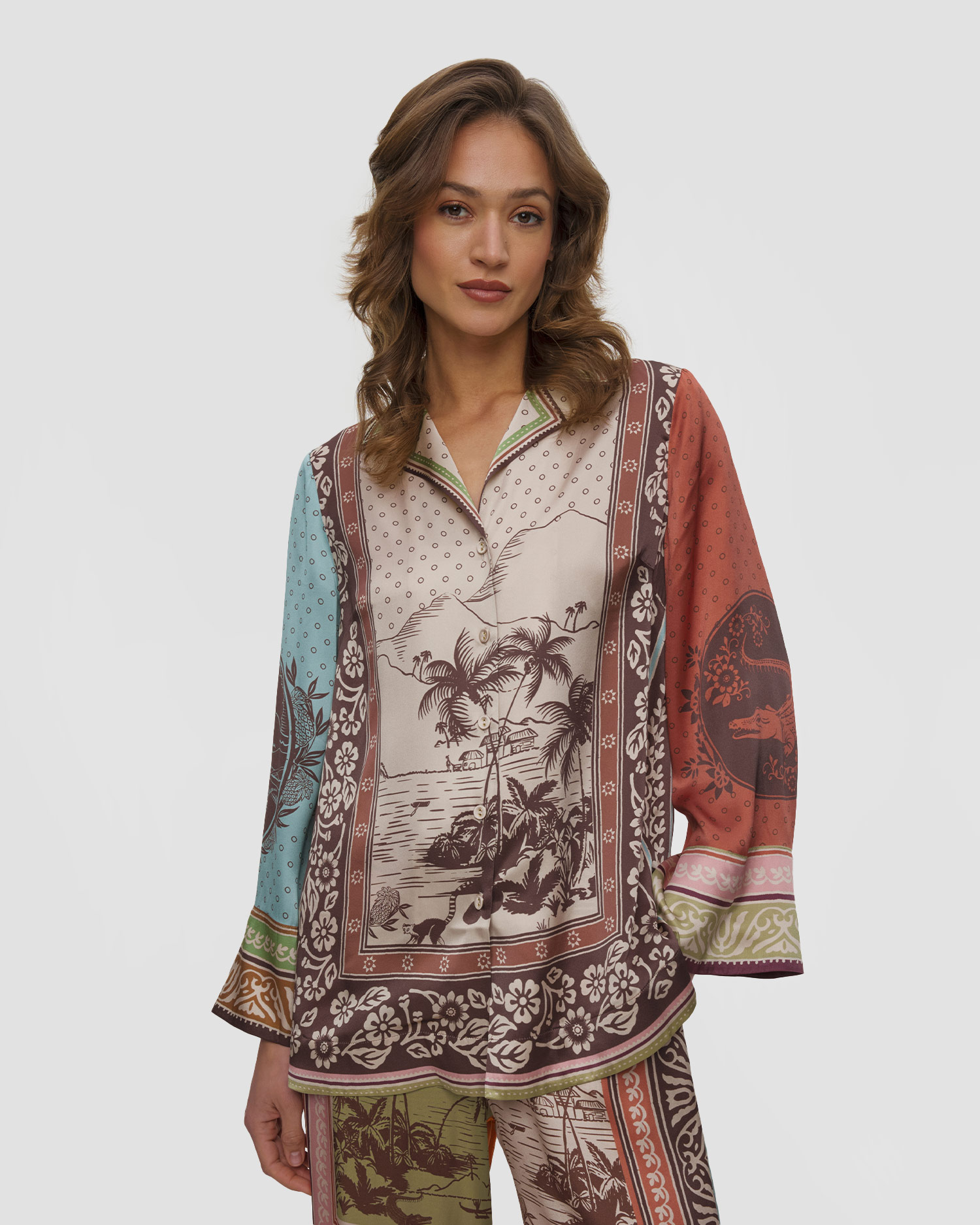 Camicia di seta da donna Alemais Alberta