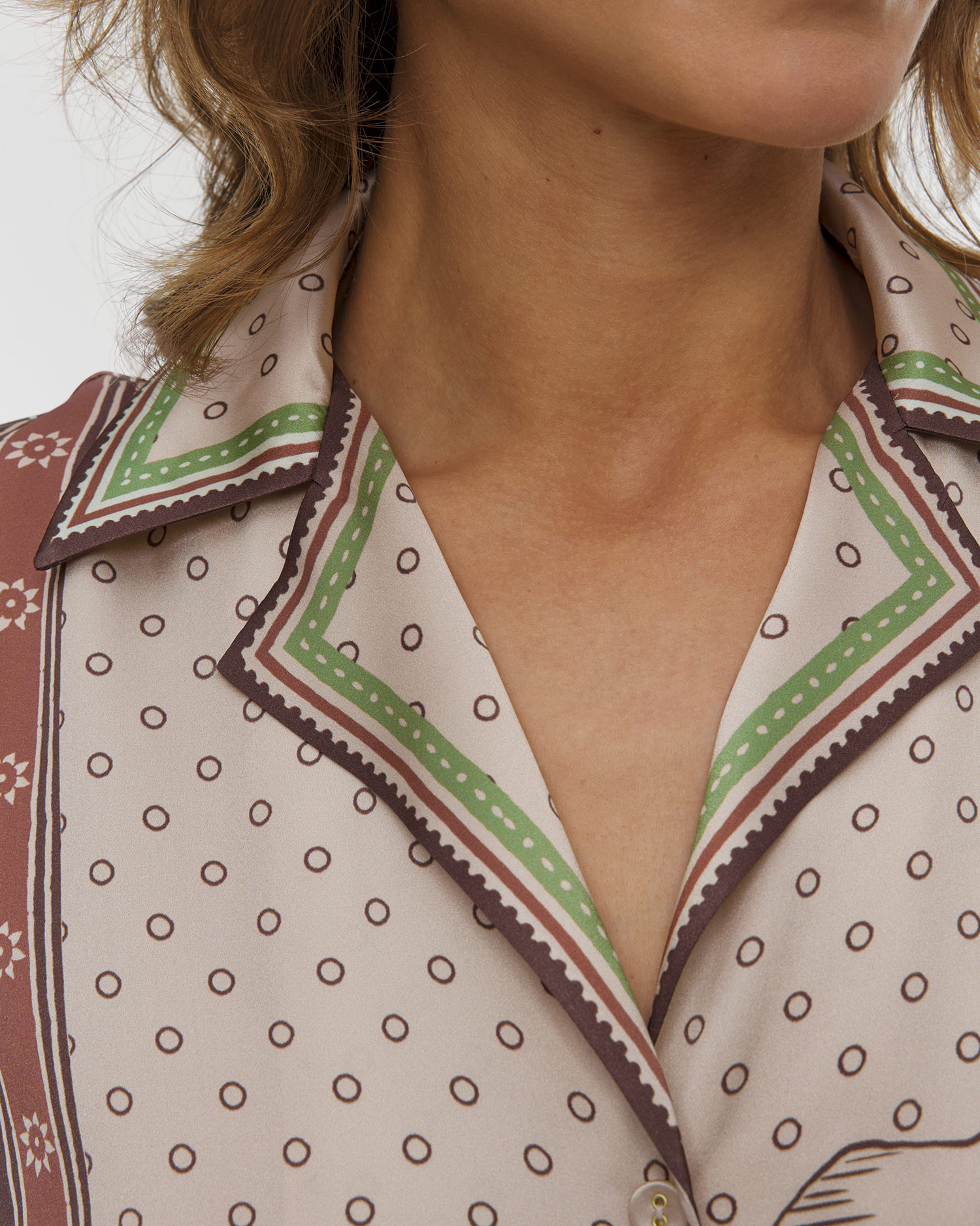 Camicia di seta da donna Alemais Alberta