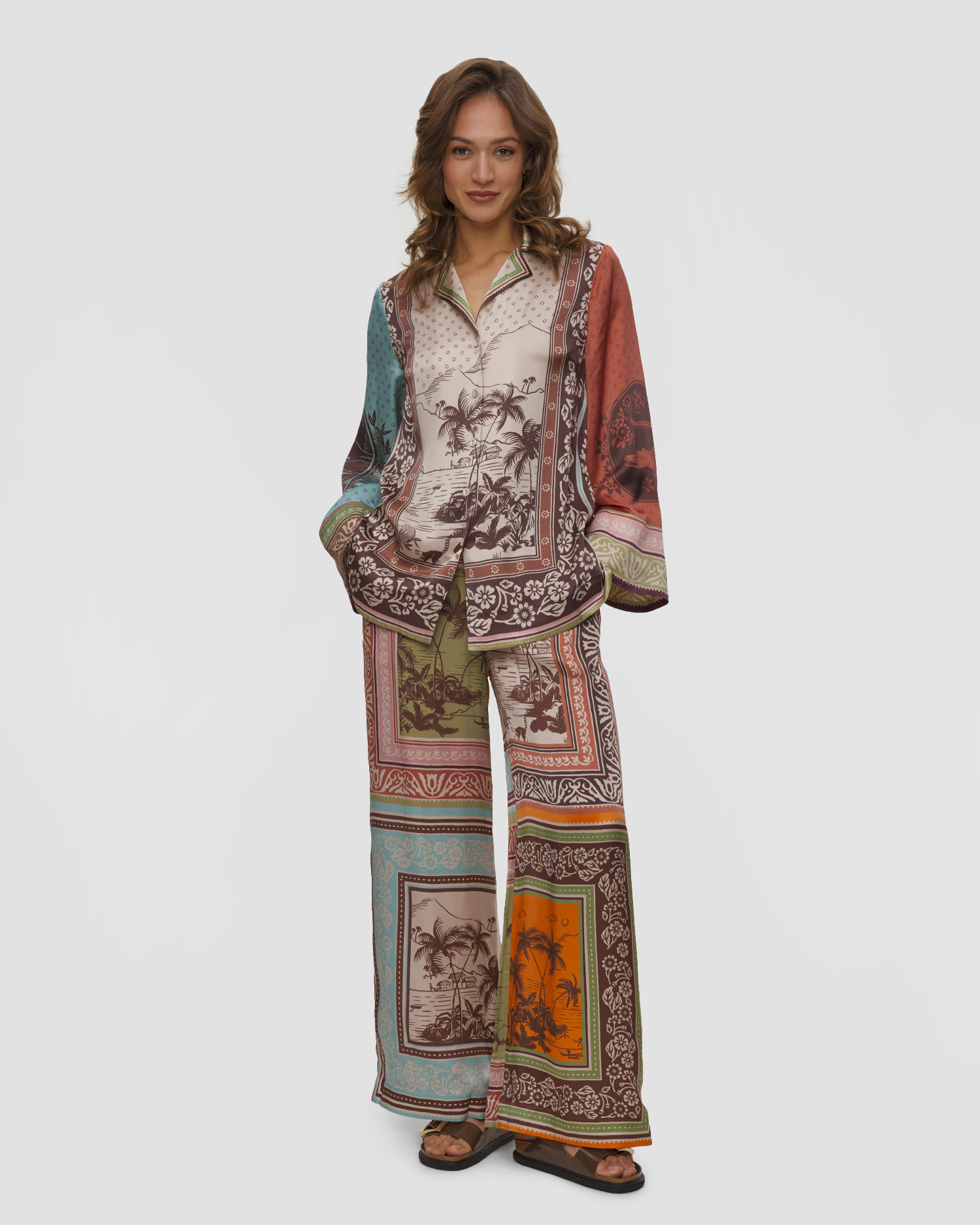 Pantaloni in seta da donna Alemais Alberta
