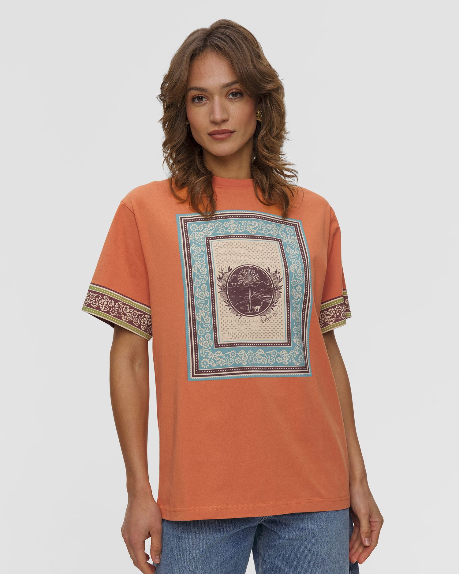 T-shirt in cotone organico da donna Alemais Alberta