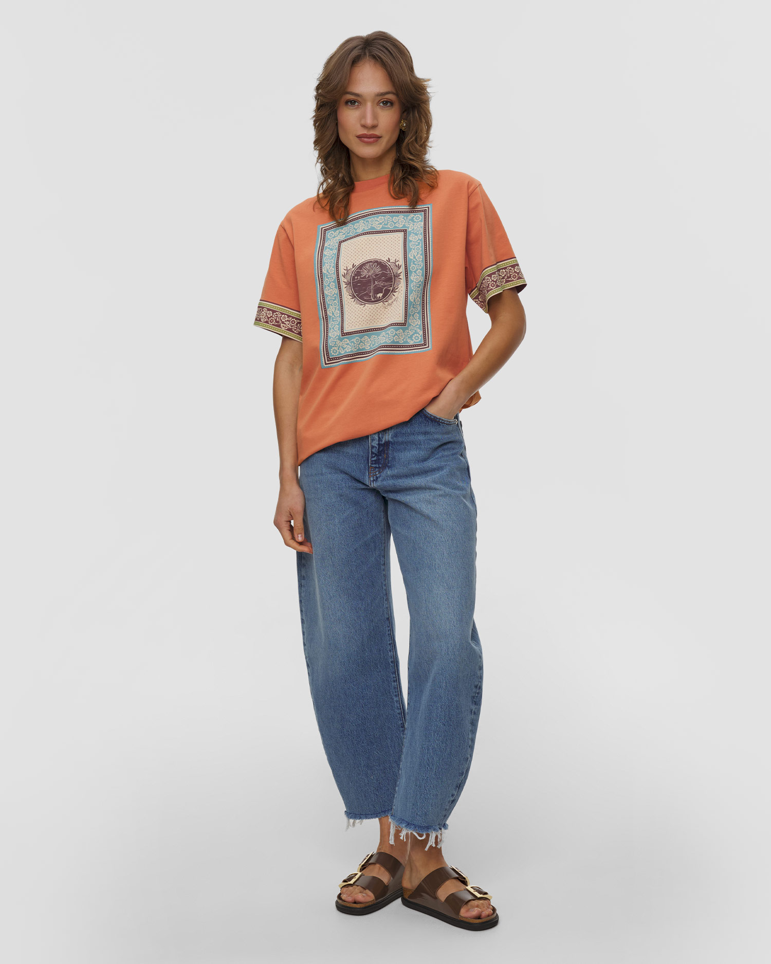 T-shirt in cotone organico da donna Alemais Alberta