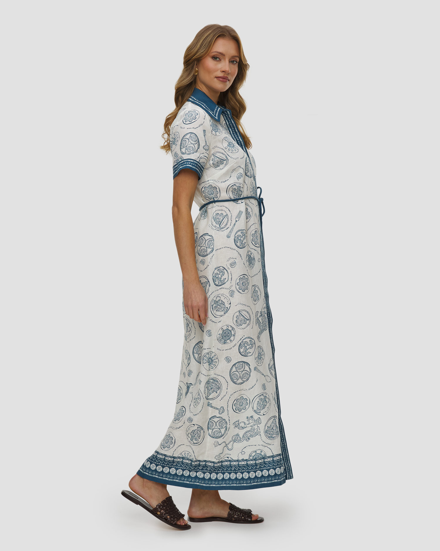 Abito in lino da donna Alemais Lucky Shirt Dress