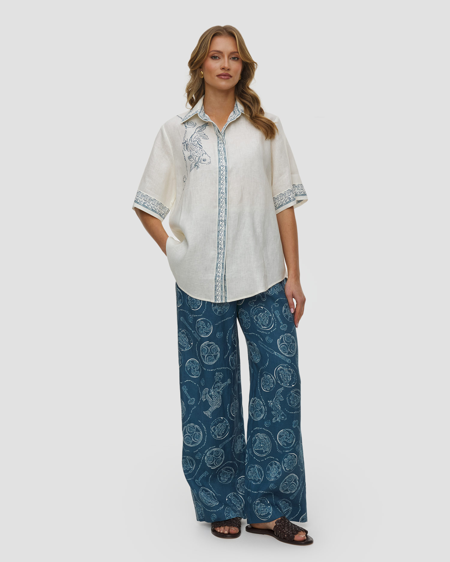 Camicia di lino da donna Alemais Lucky Shirt