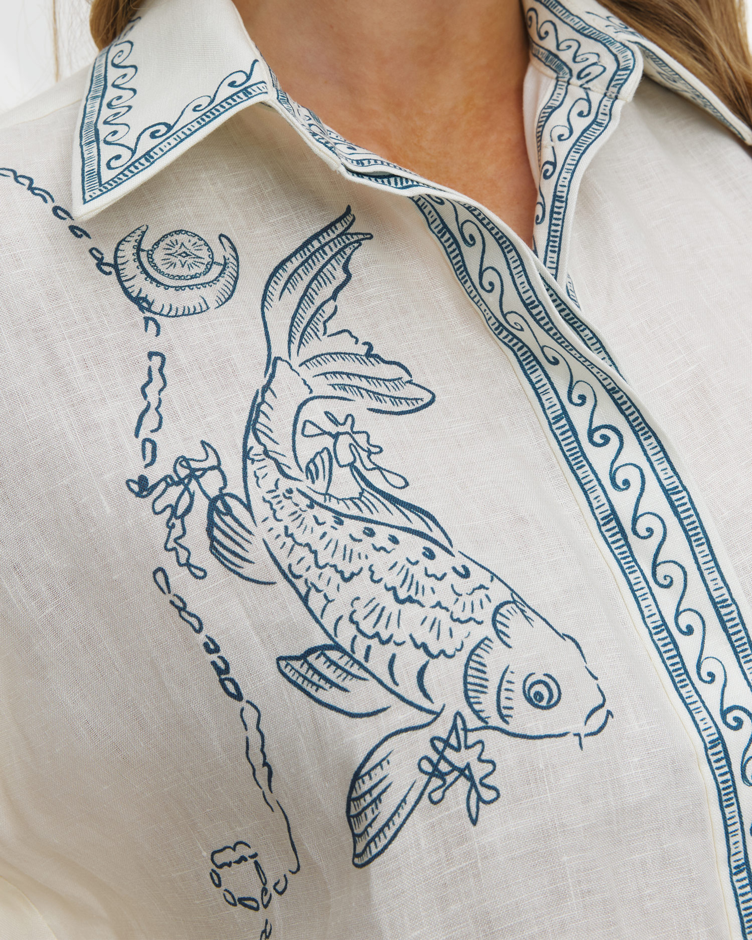 Camicia di lino da donna Alemais Lucky Shirt