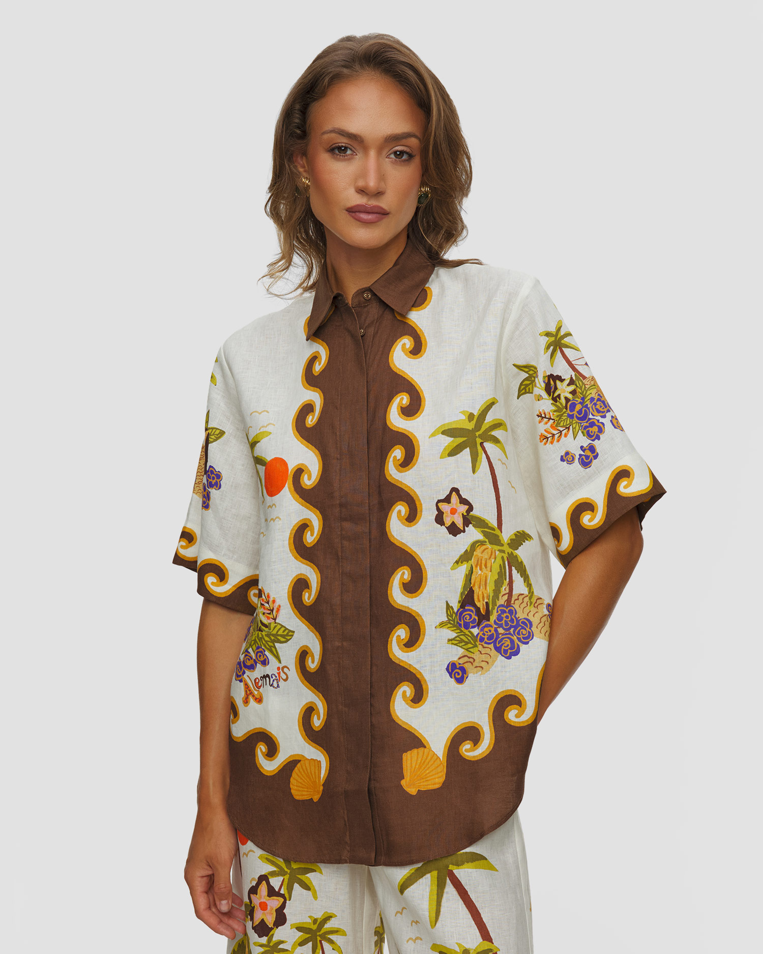 Dámska ľanová košela Alemais Island Cove Shirt