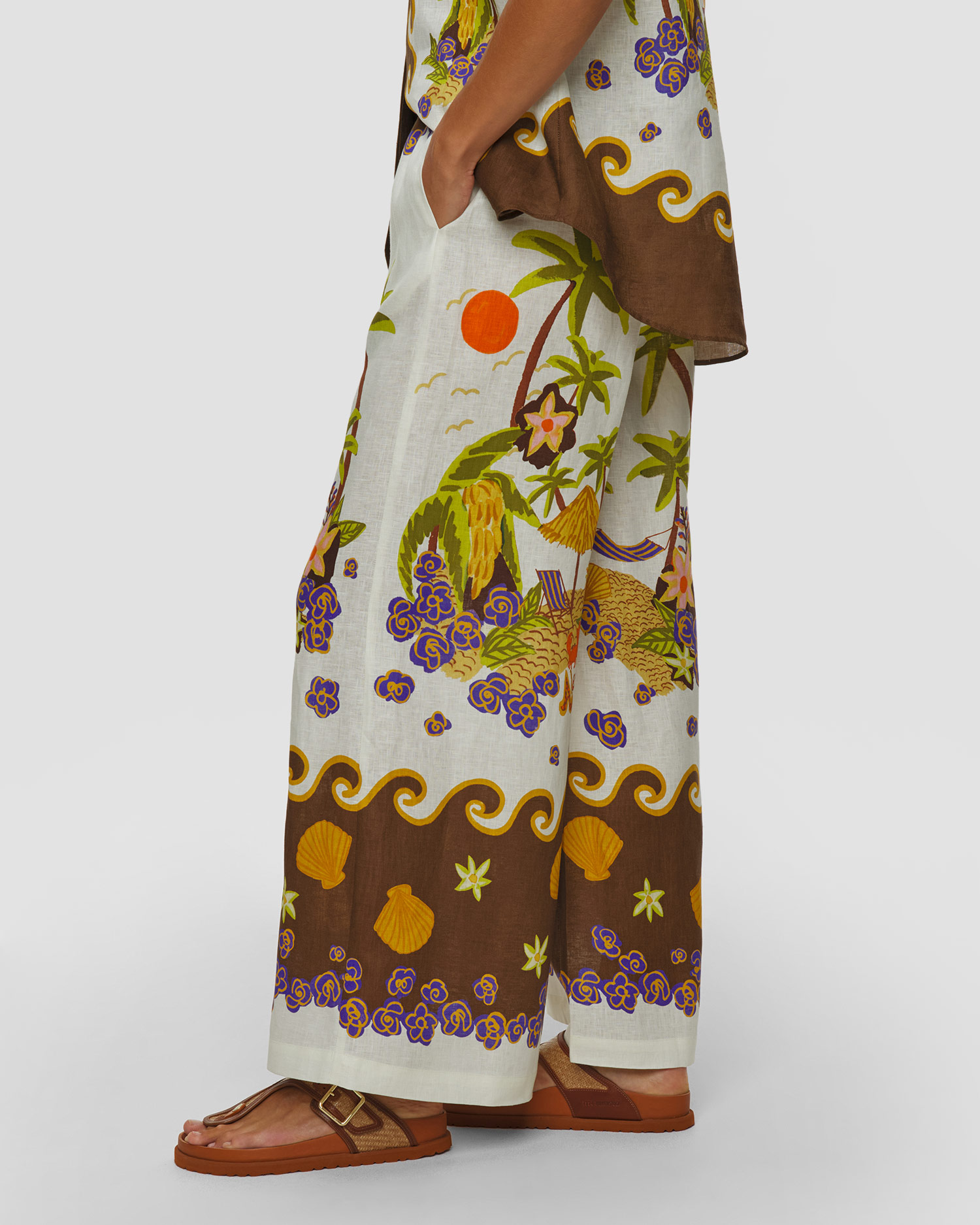 Pantaloni in lino da donna Alemais Island Cove
