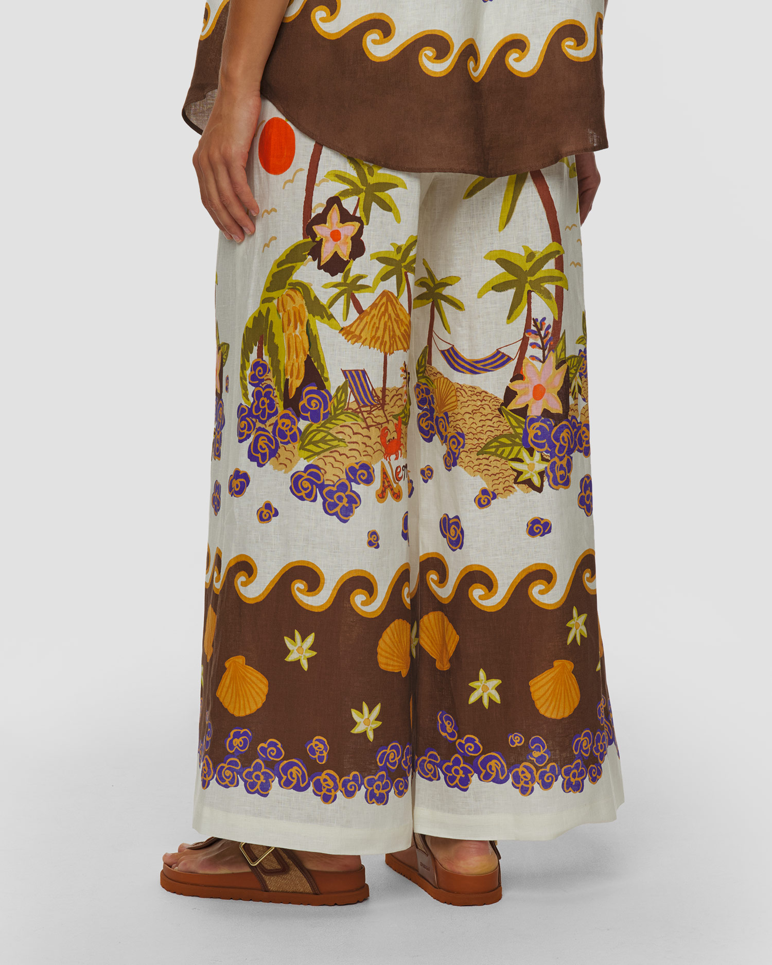 Pantaloni in lino da donna Alemais Island Cove