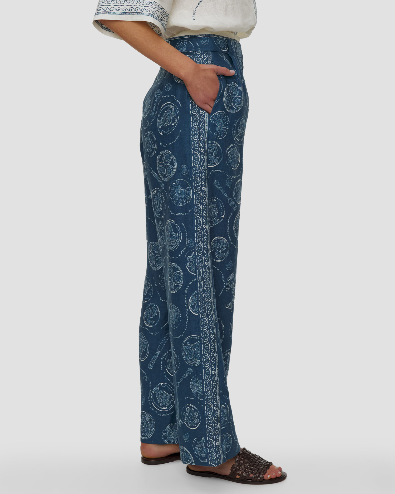 Pantaloni in lino da donna Alemais Lucky Pant