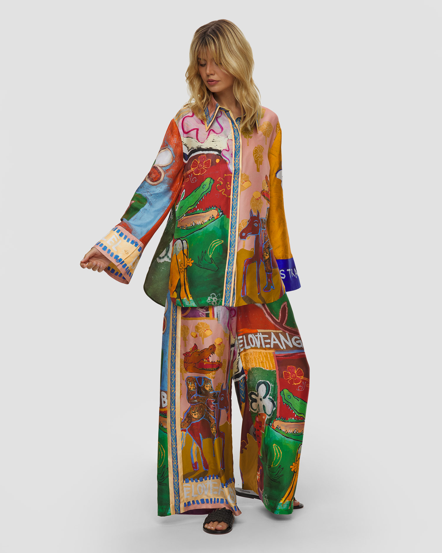 Camicia in seta da donna Alemais x MLAK Silk Shirt