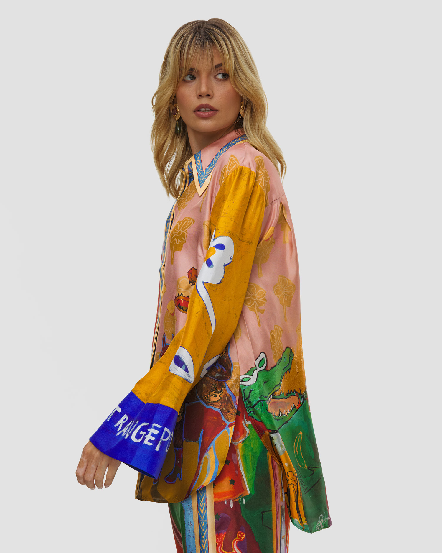 Camicia in seta da donna Alemais x MLAK Silk Shirt