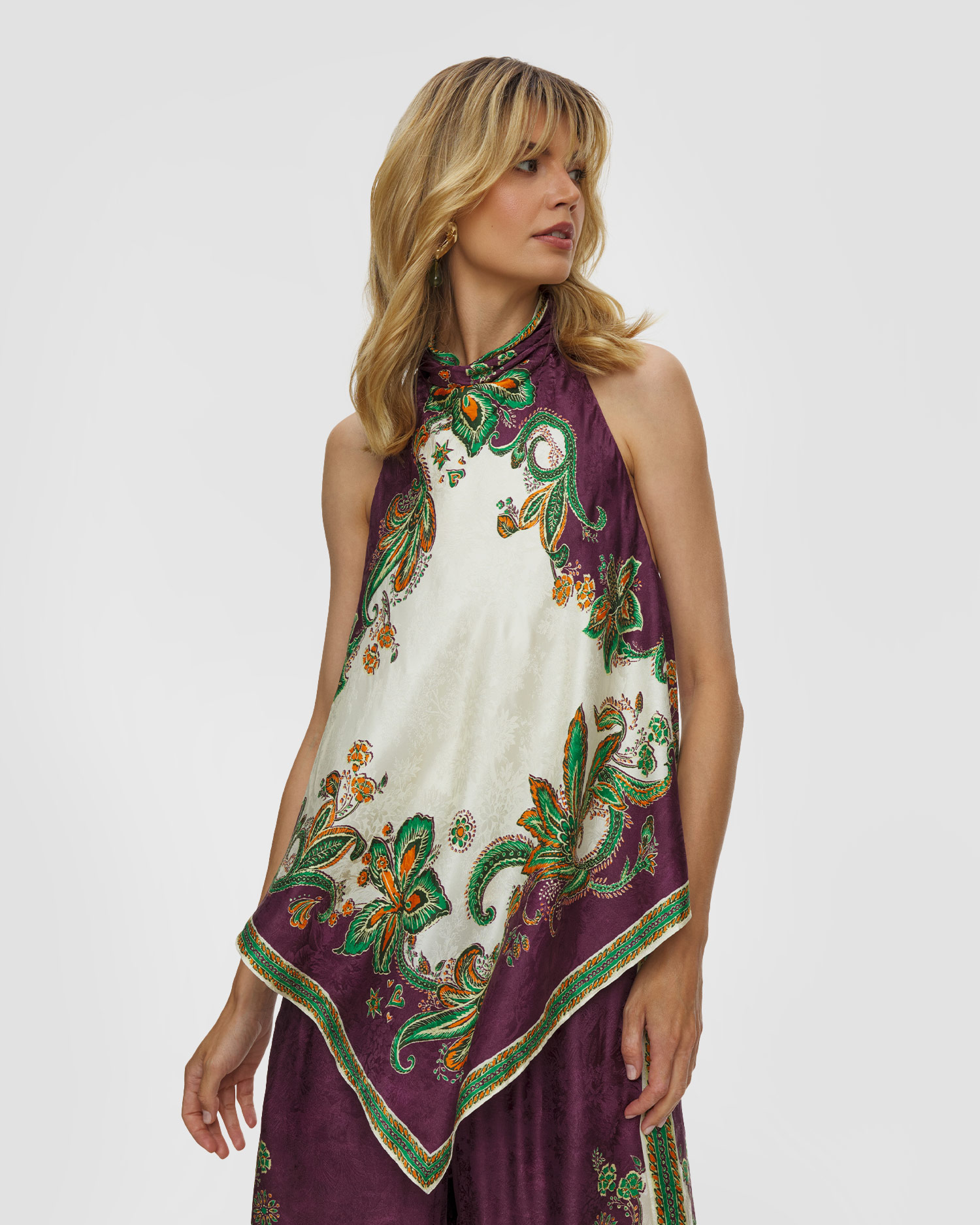 Top in seta da donna Alemais Ruthie Top