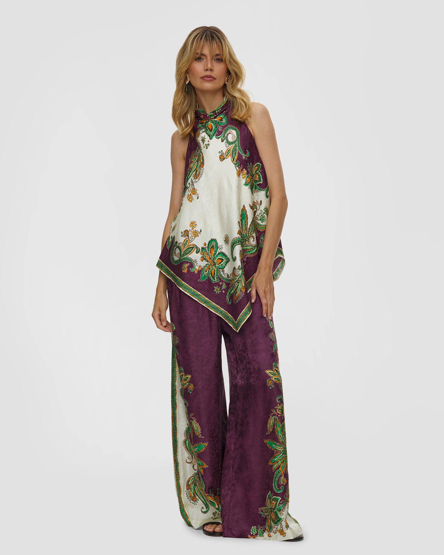 Top in seta da donna Alemais Ruthie Top