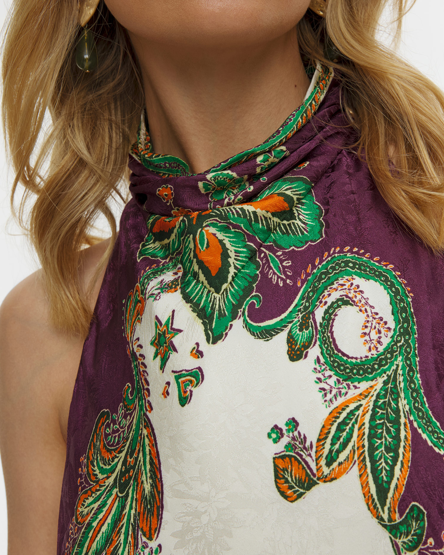 Top in seta da donna Alemais Ruthie Top