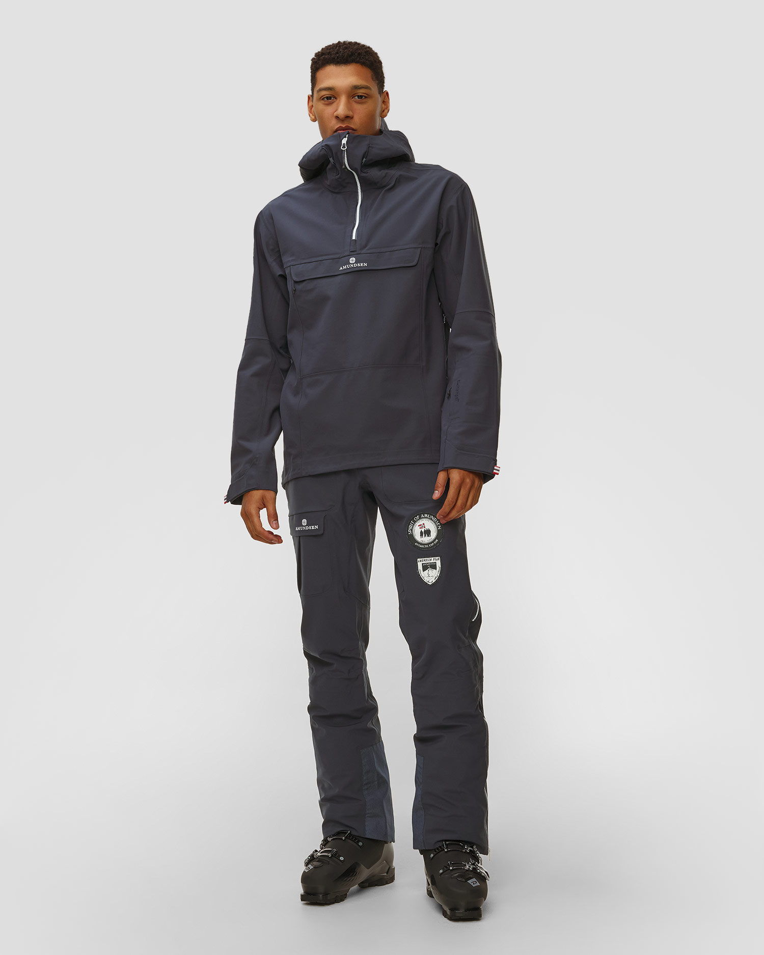 Pánská skitouringová bunda Amundsen Amundsen Peak Anorak v tmavě modré barvě