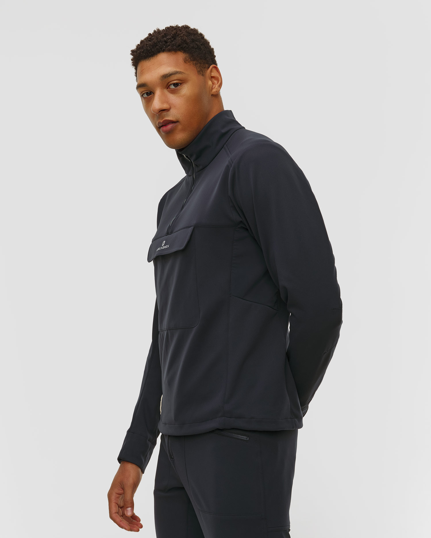 Kurtka softshellowa męska Amundsen 5Mila Anorak granatowa