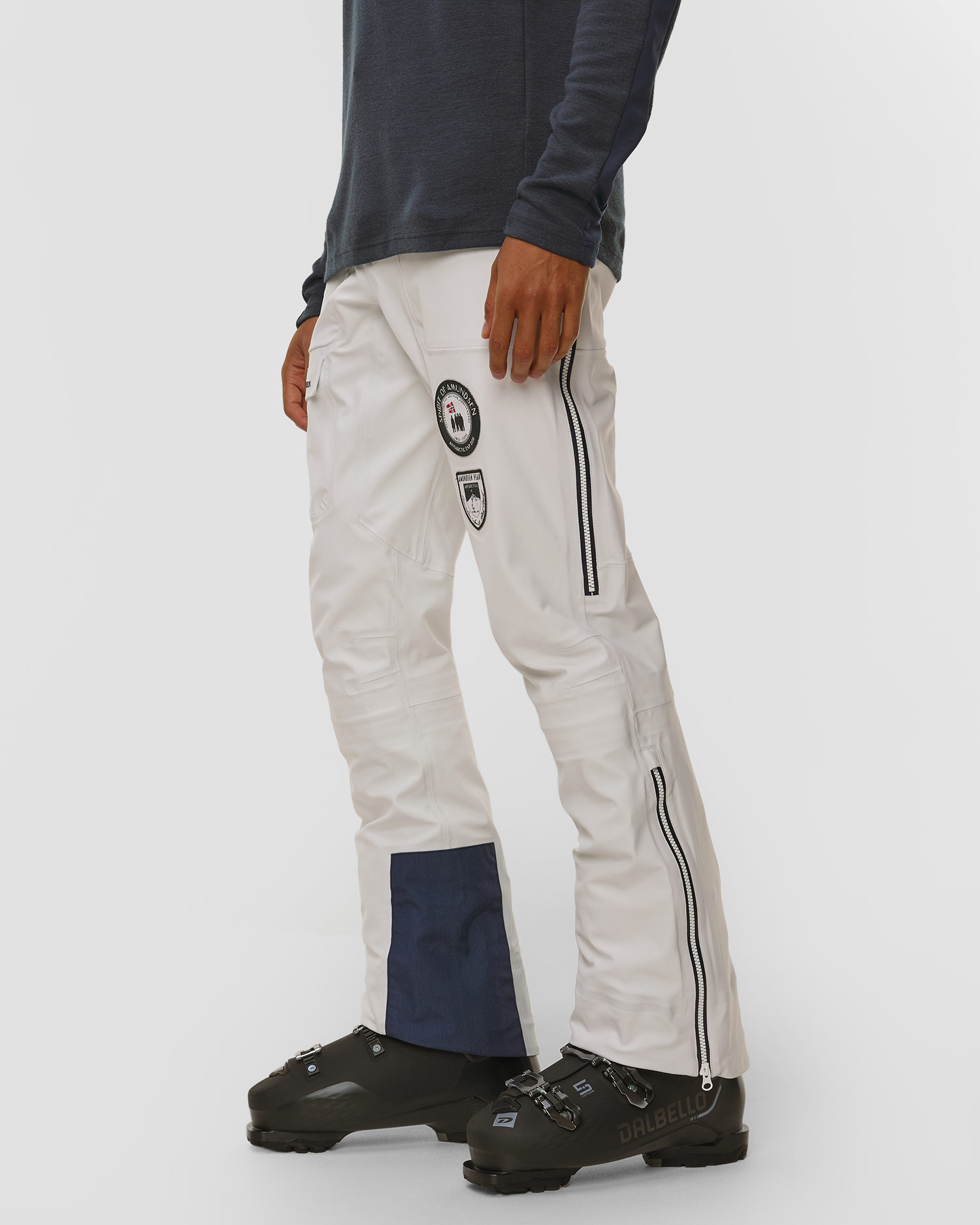 Spodnie techniczne męskie Amundsen Amundsen Peak Panther białe