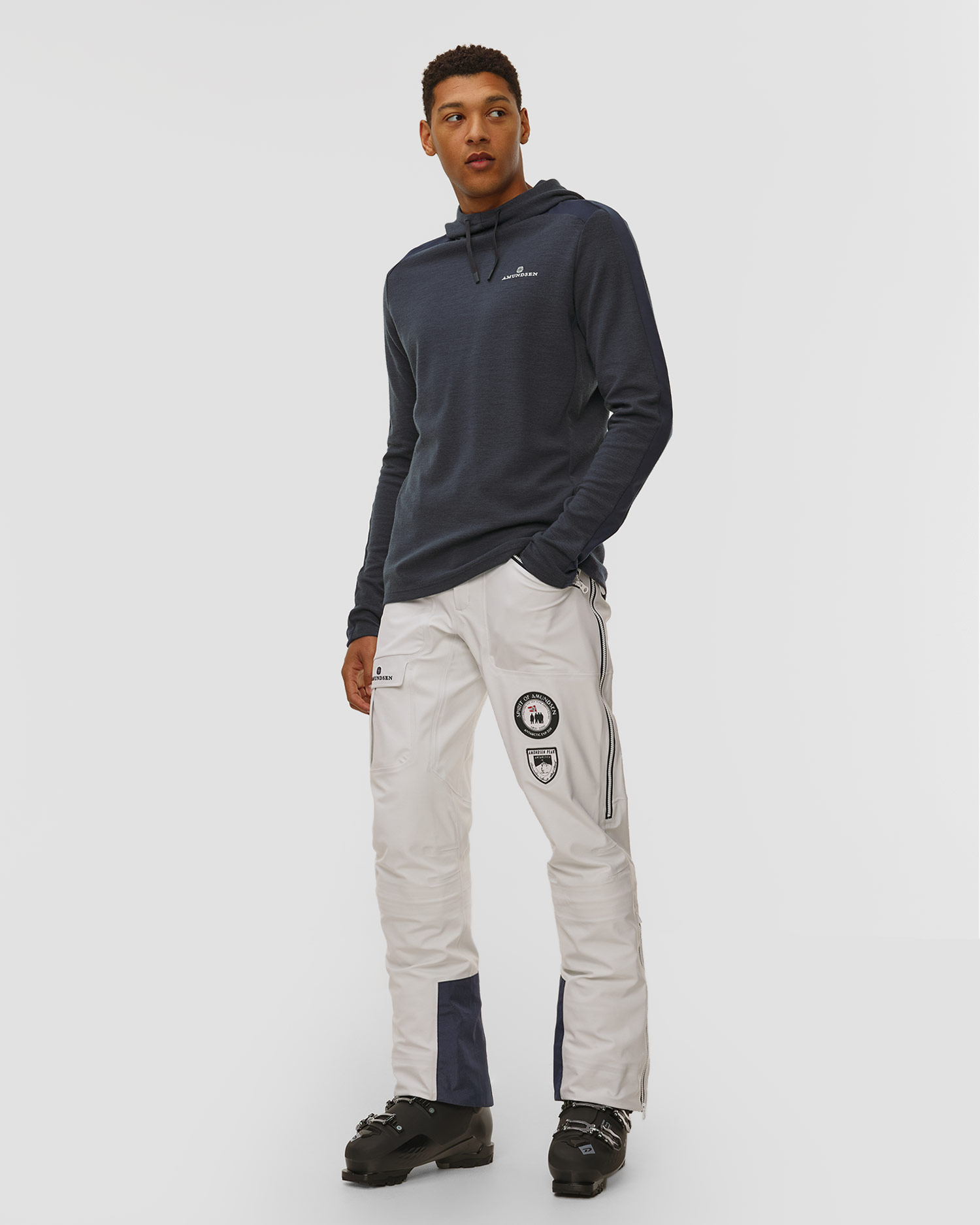 Spodnie techniczne męskie Amundsen Amundsen Peak Panther białe