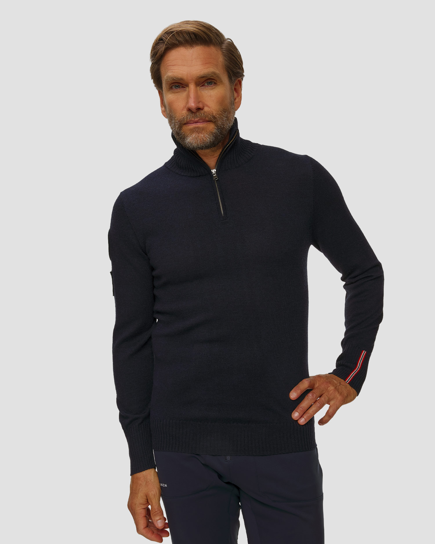 Pulover pentru bărbați Amundsen Peak Half Zip bleumarin